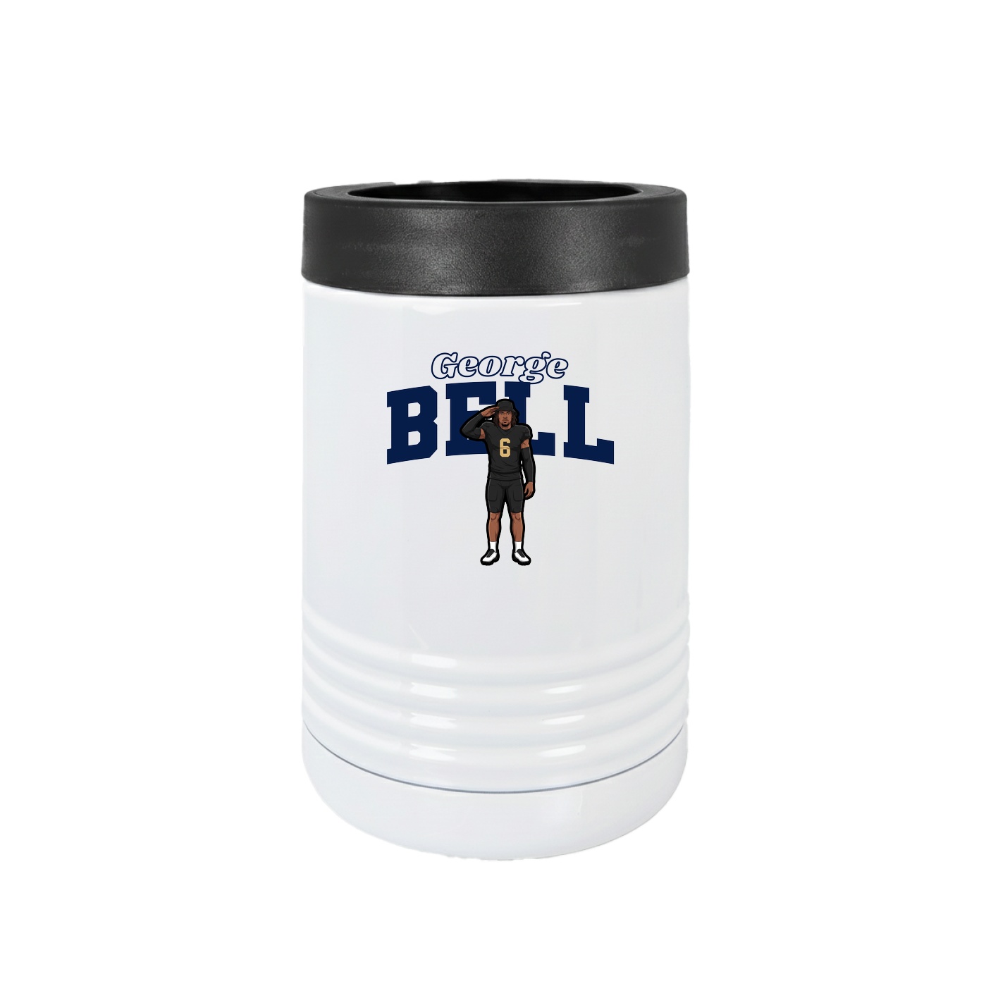 Beverage Holder — Name Arch in White