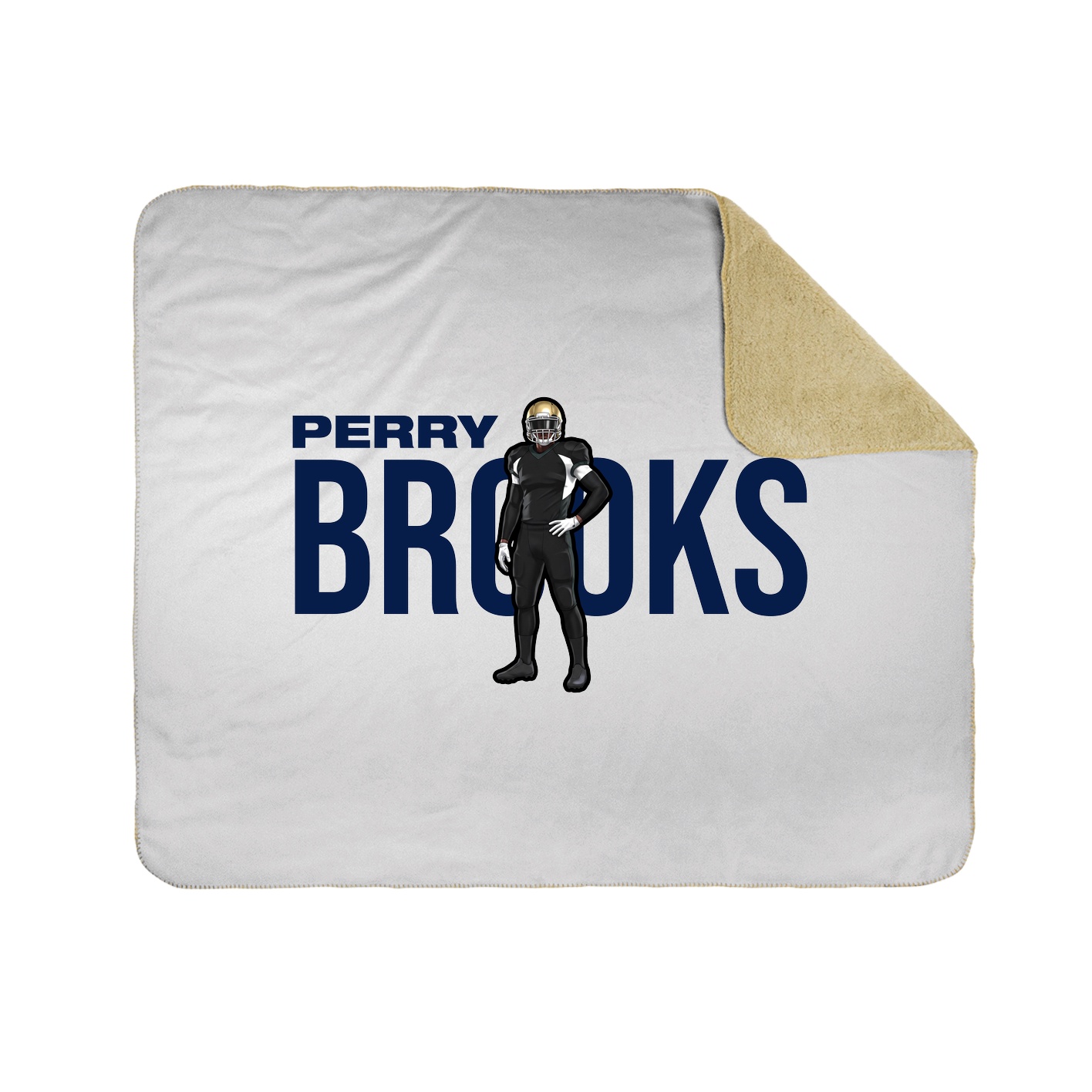 Throw Blanket — Player Name in White