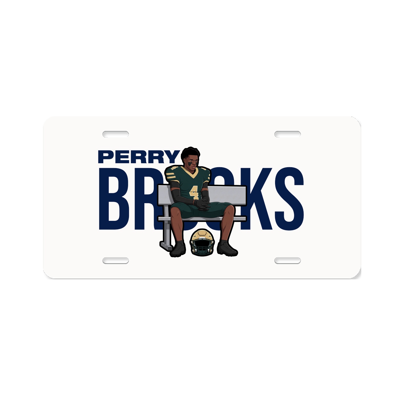 License Plate — Player Name in Classic