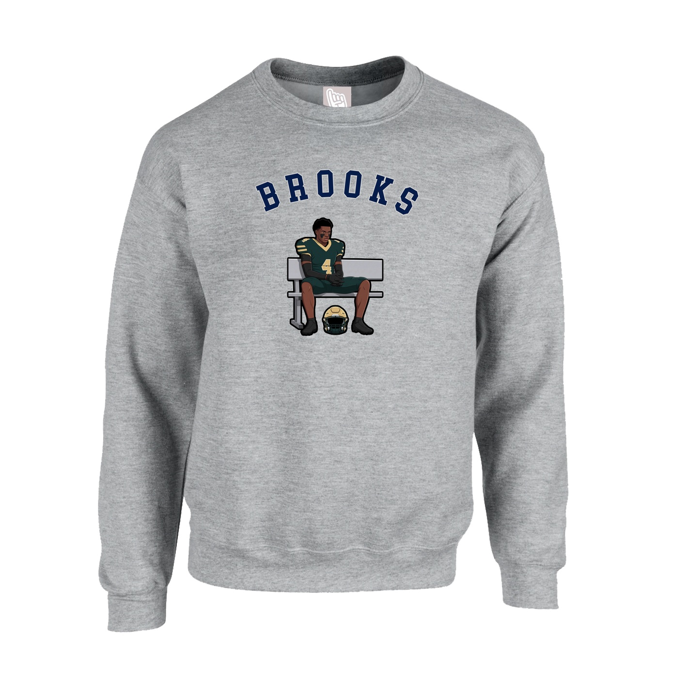 Fleece Crew — Shirsey Arch in Grey