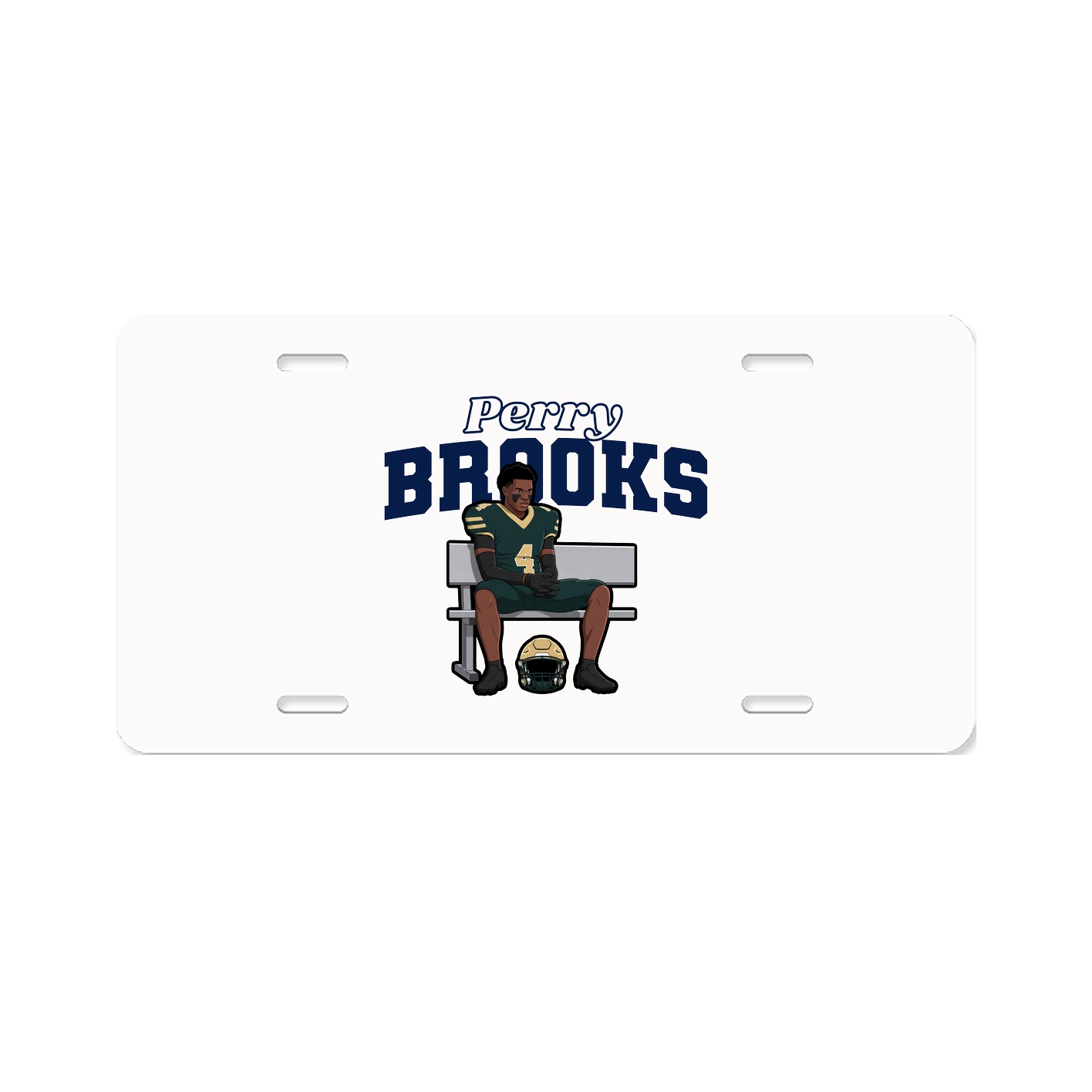 License Plate — Name Arch in Classic