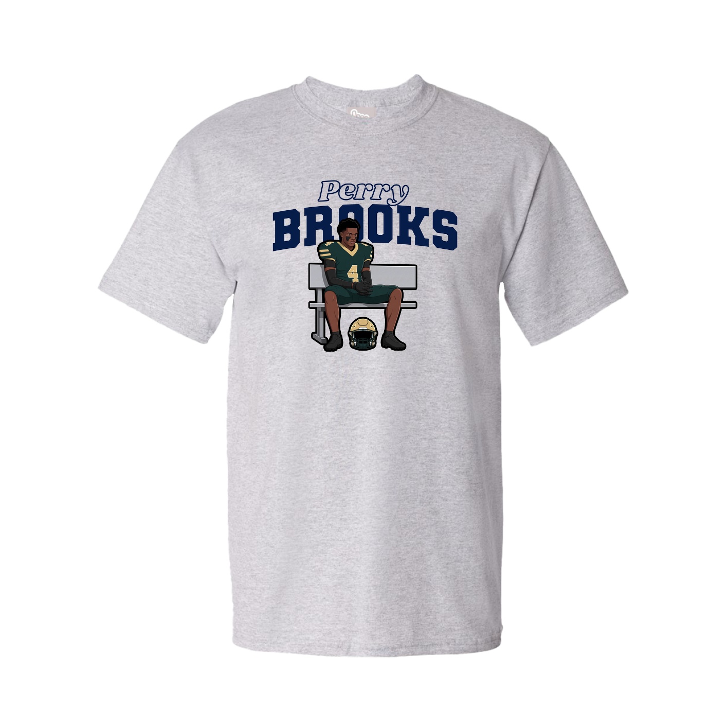 Youth Tee — Name Arch in Grey