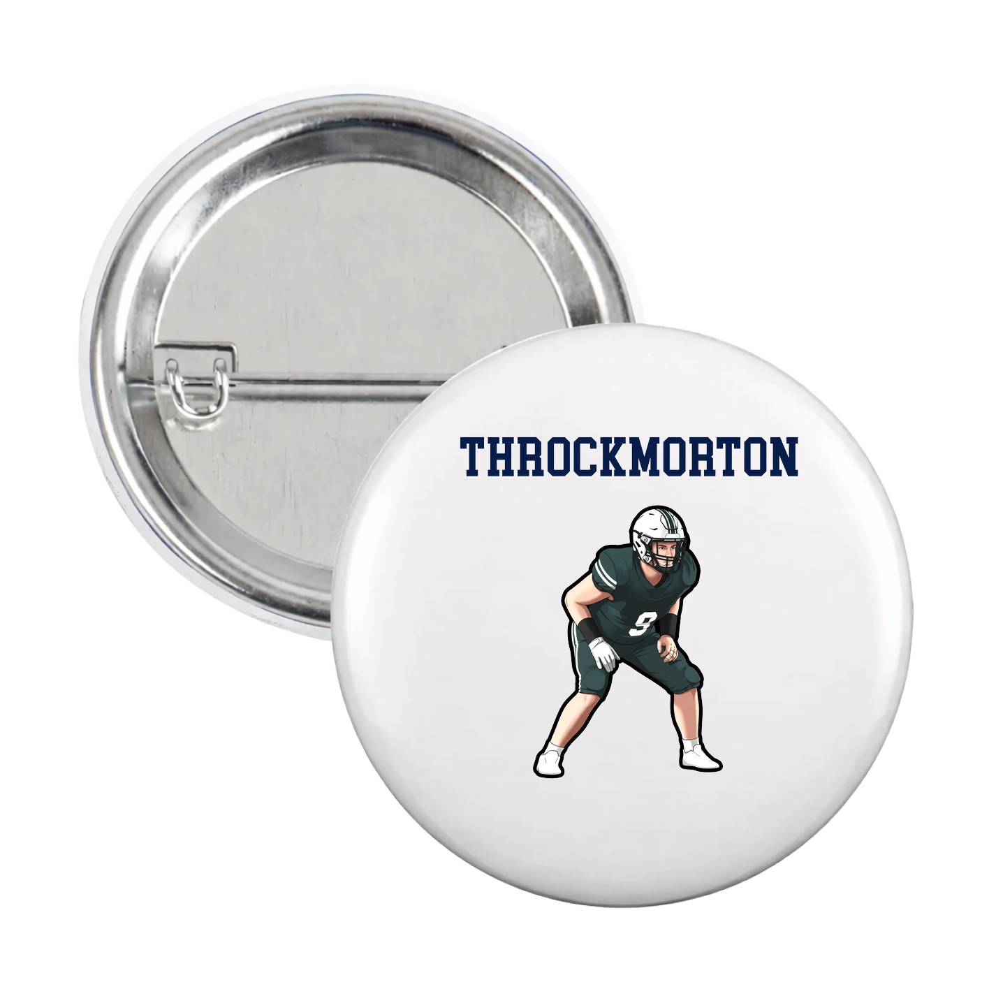 Game Day Button — Shirsey in White