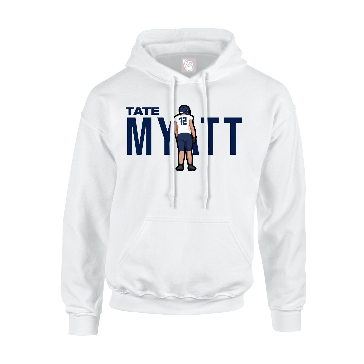 Hoodie — Player Name in White