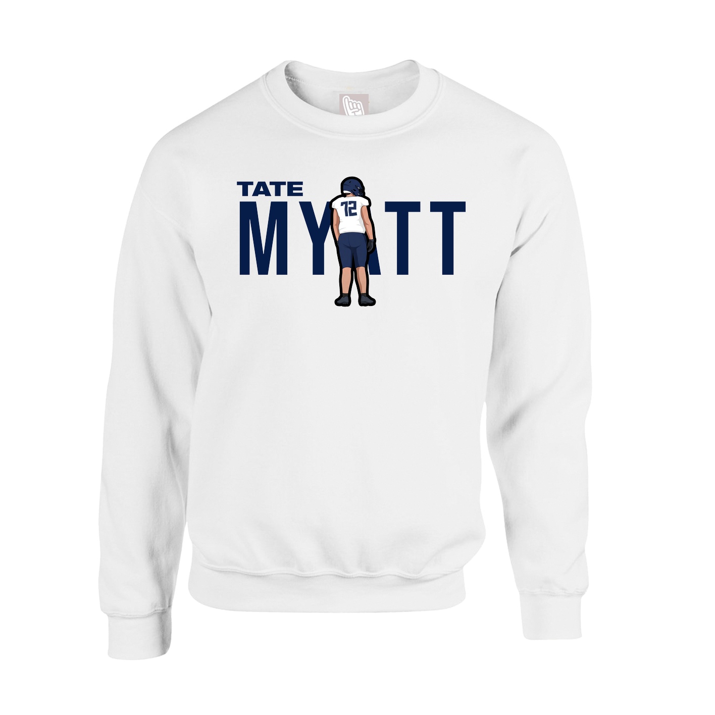 Fleece Crew — Player Name in White