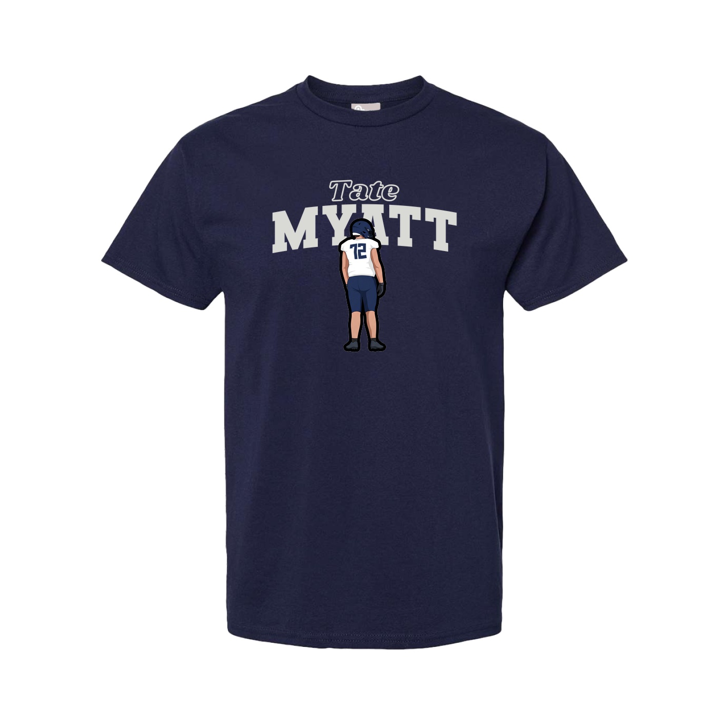 Youth Tee — Name Arch in Navy
