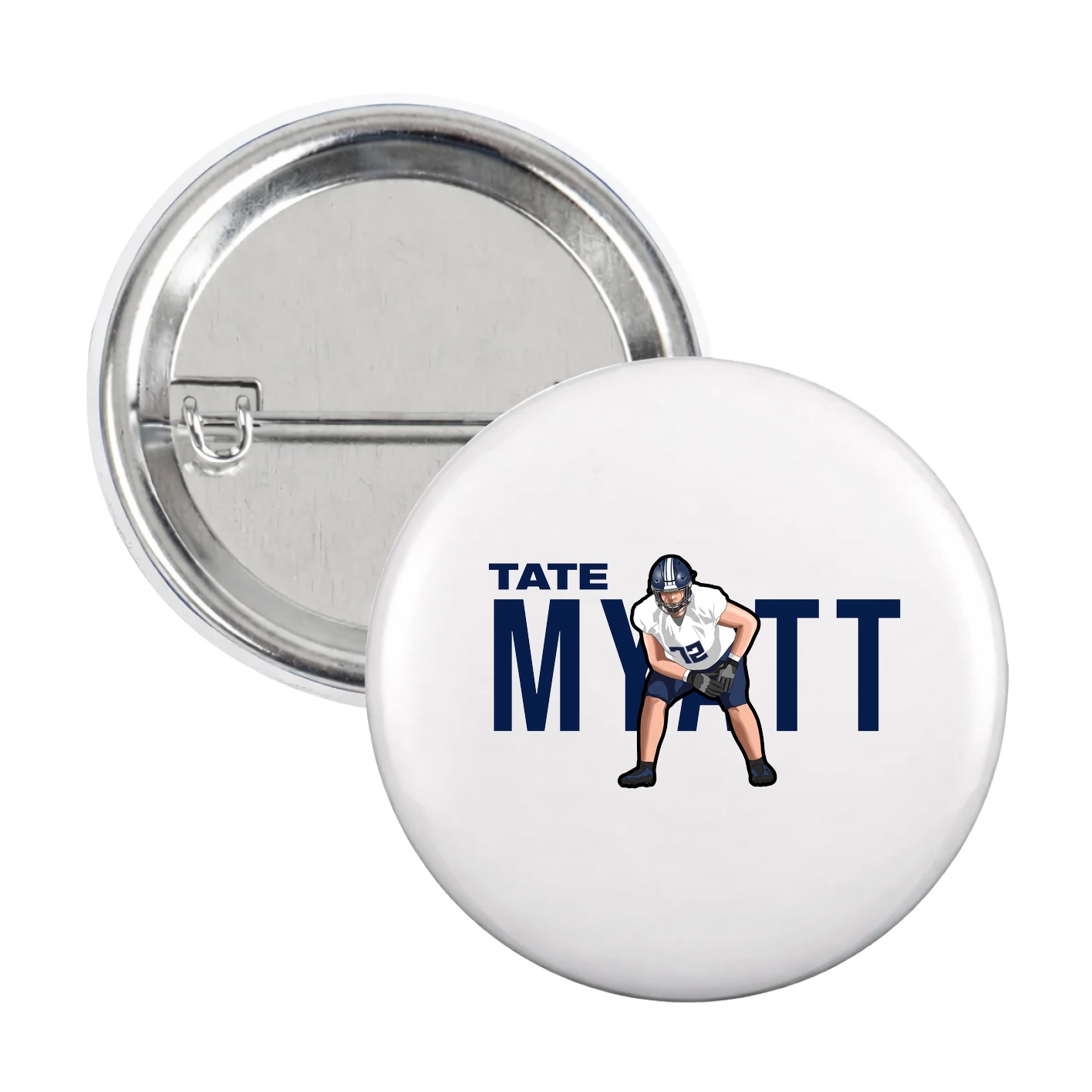Game Day Button — Player Name in White