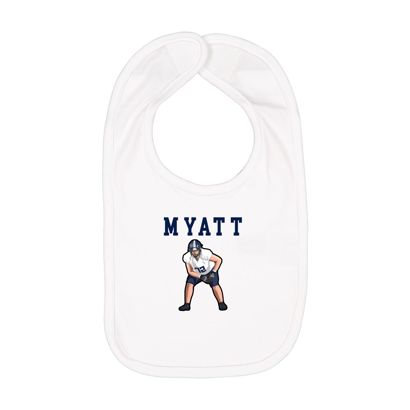 Infant Bib — Shirsey in White