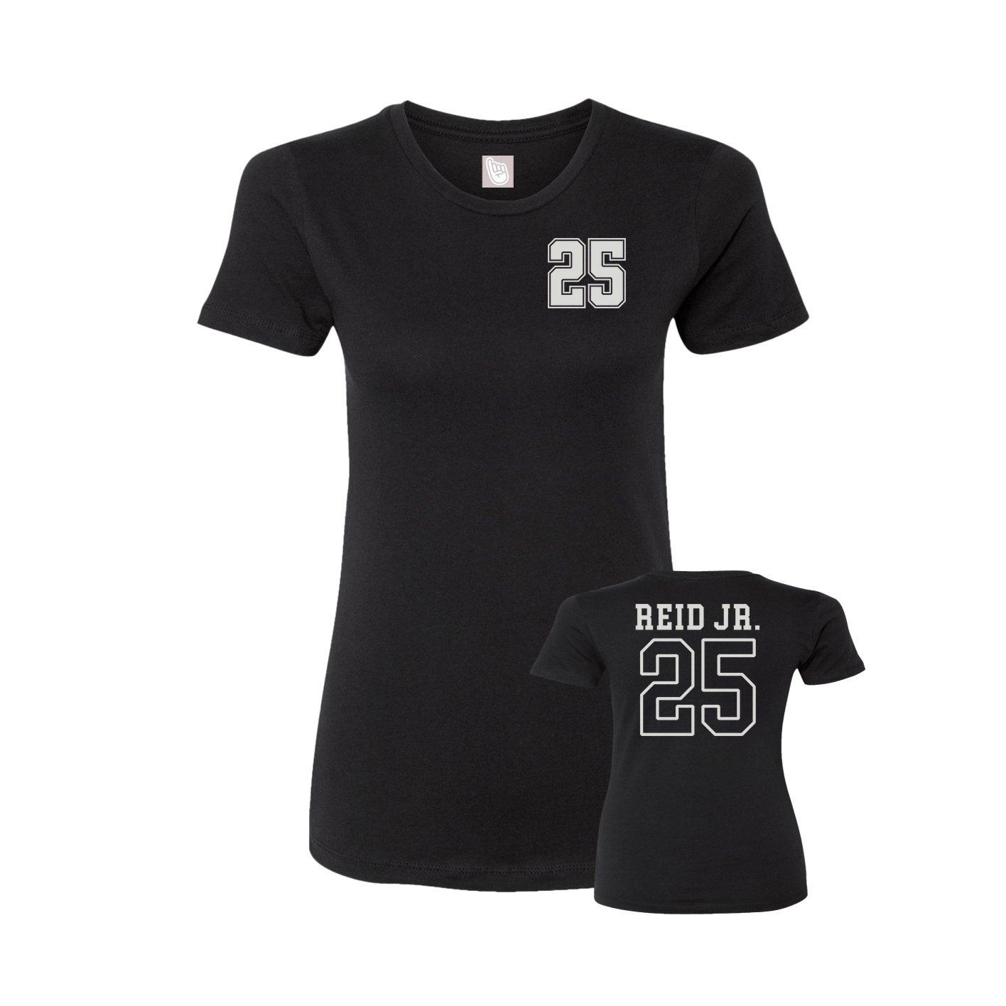 Womens Tee — Chest Back in Black