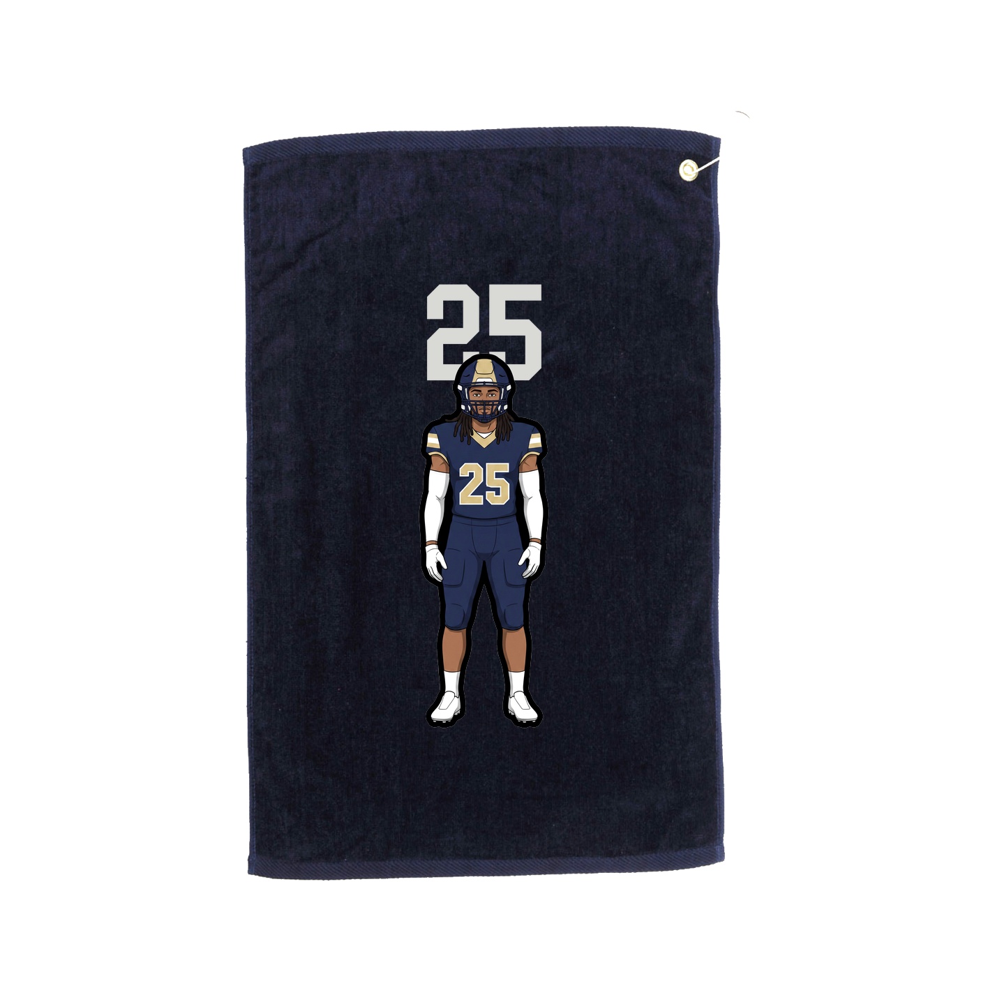 Golf Towel — Number Top in Navy