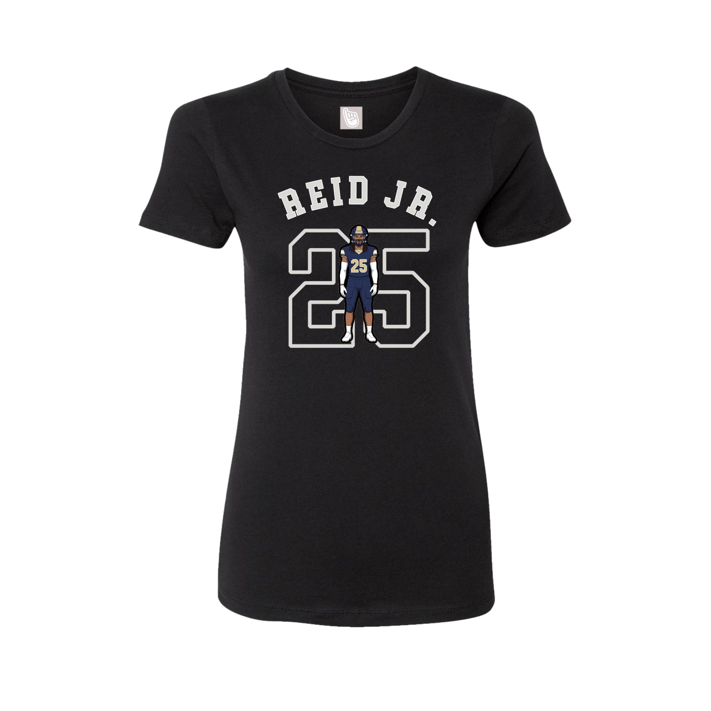 Fitted Women's Tee — Shirsey Arch in Black