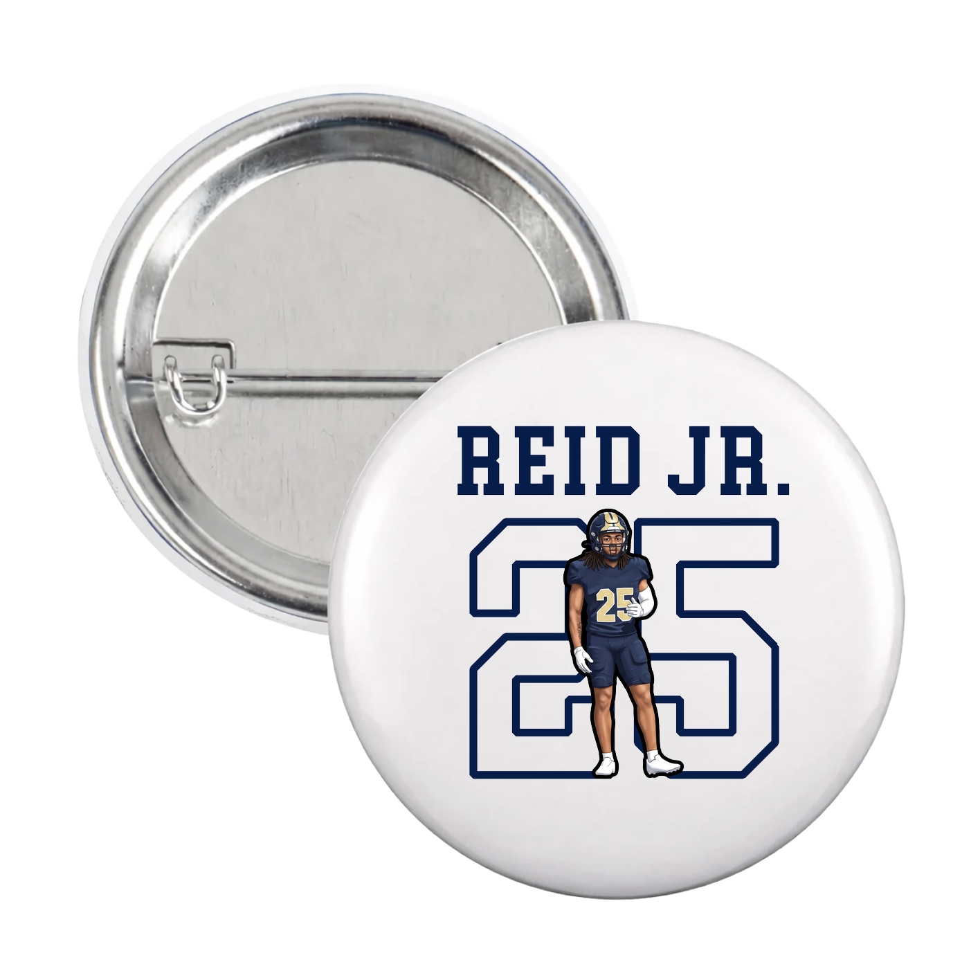 Game Day Button — Shirsey in White