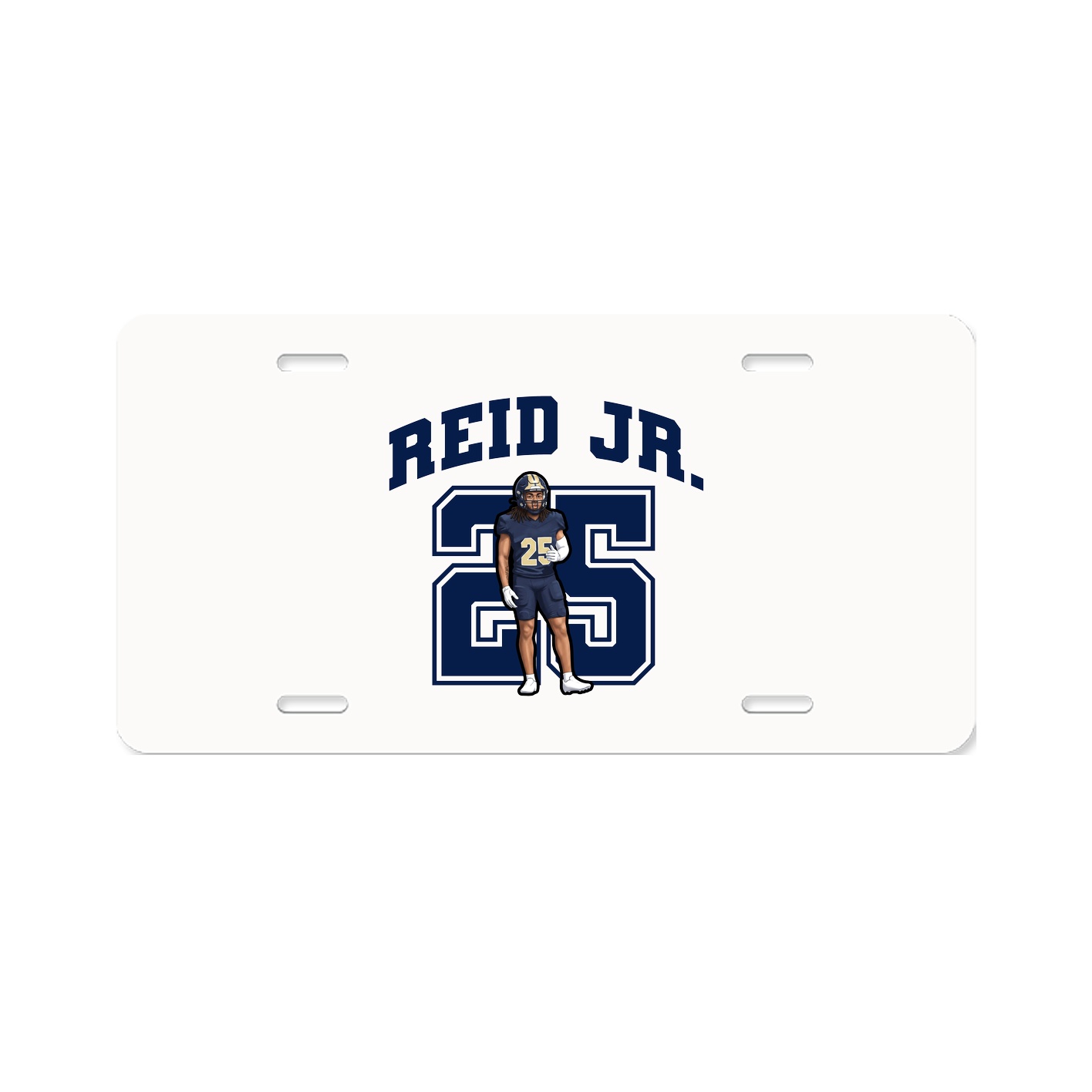 License Plate — Number in Classic