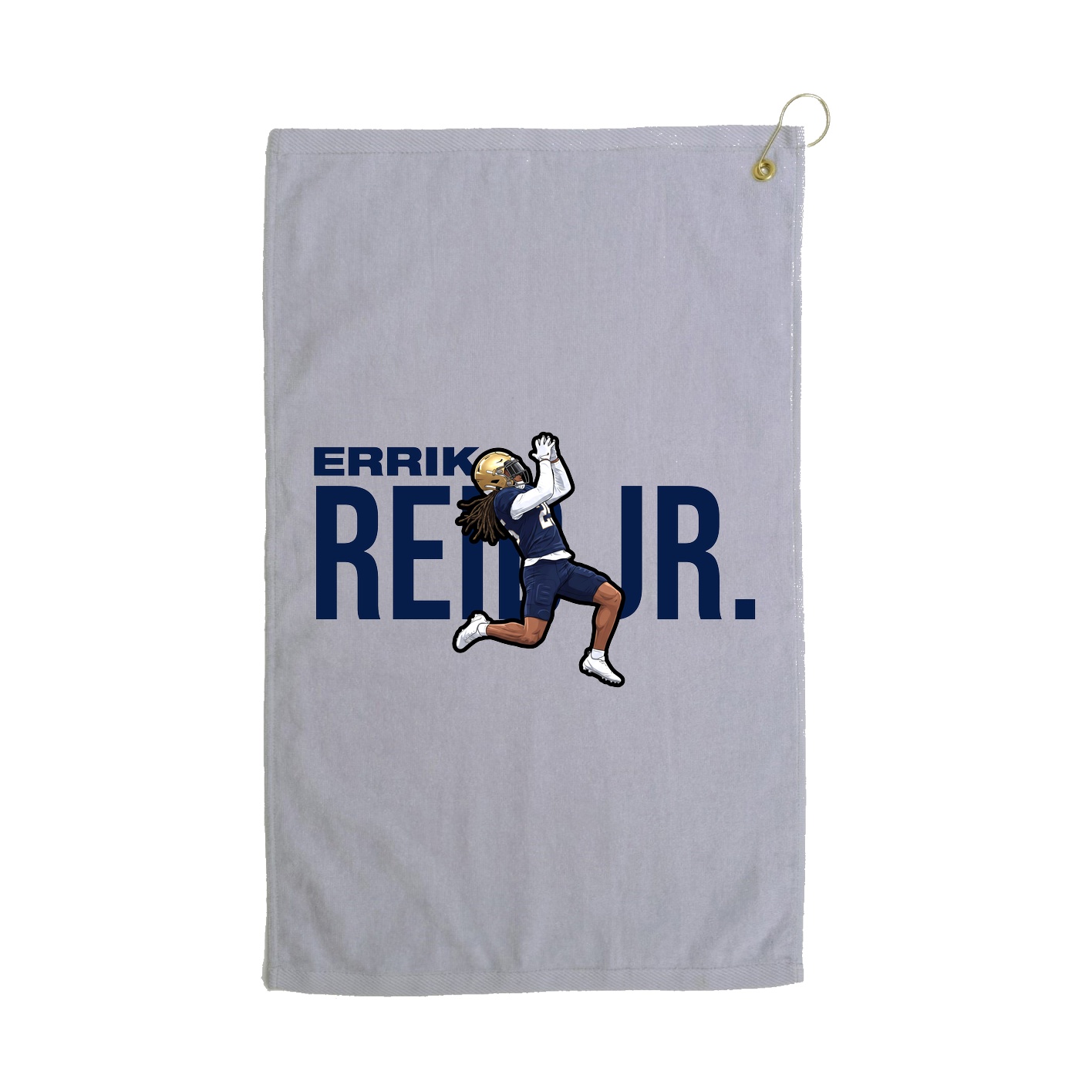 Golf Towel — Player Name in Grey