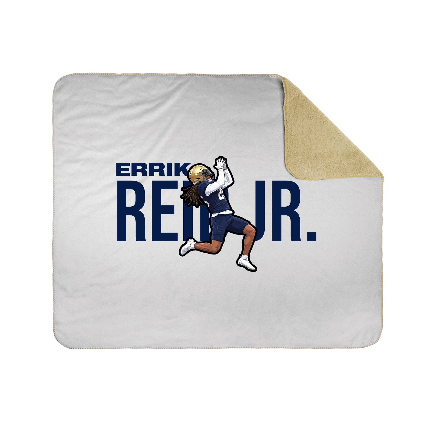 Throw Blanket — Player Name in White