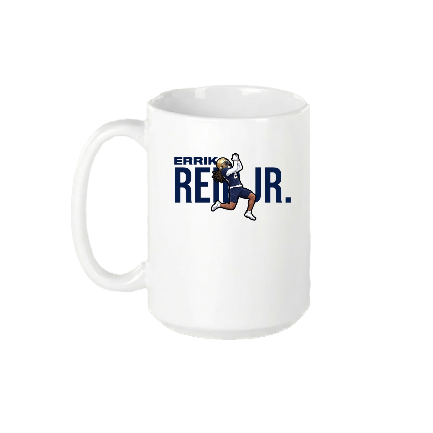 15oz Coffee Mug — Player Name in White