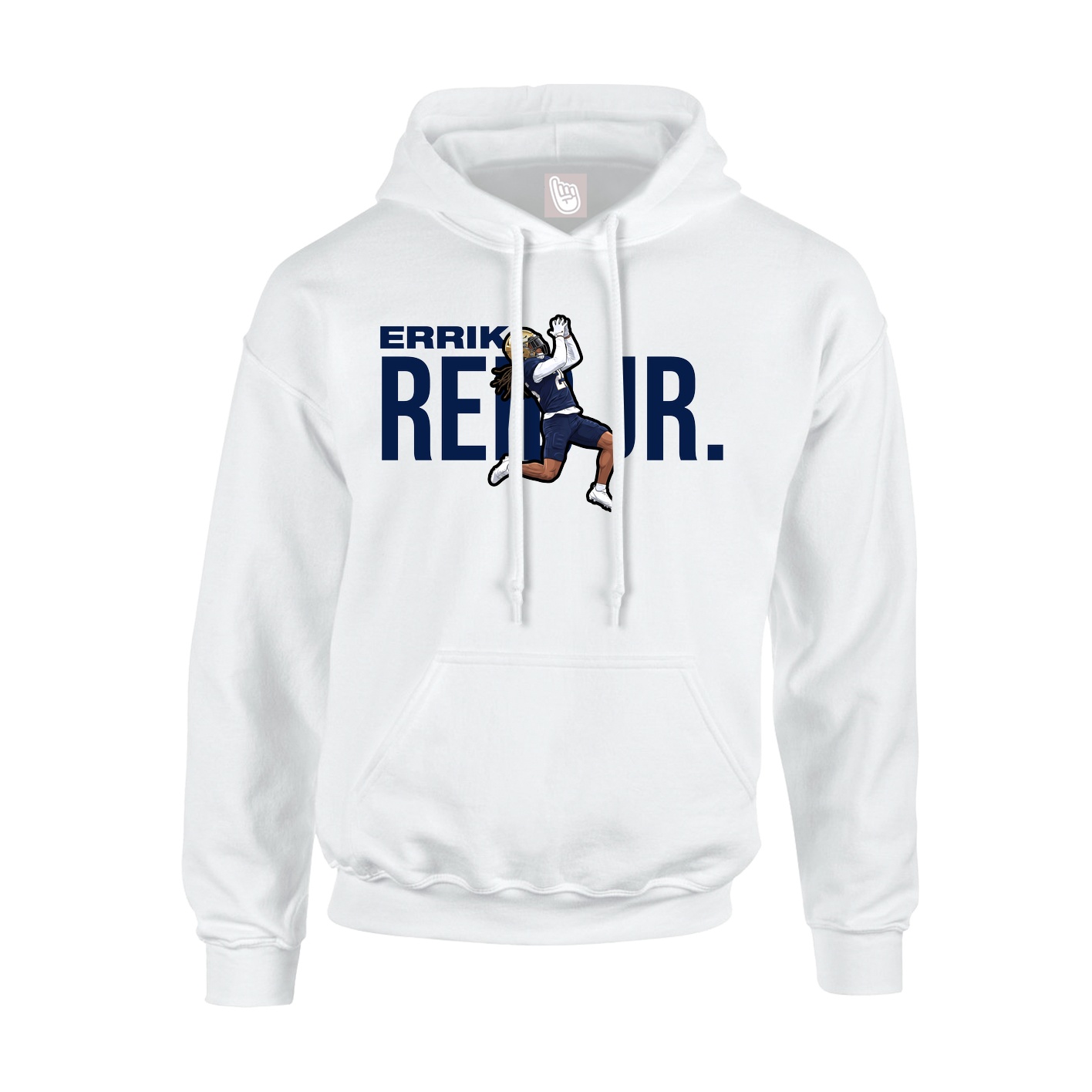 Youth Hoodie — Player Name in White