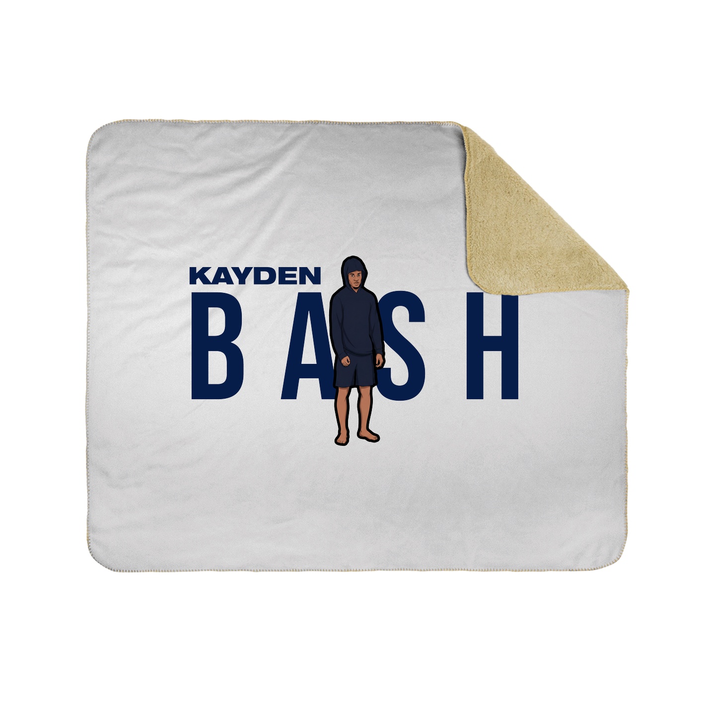 Throw Blanket — Player Name in White