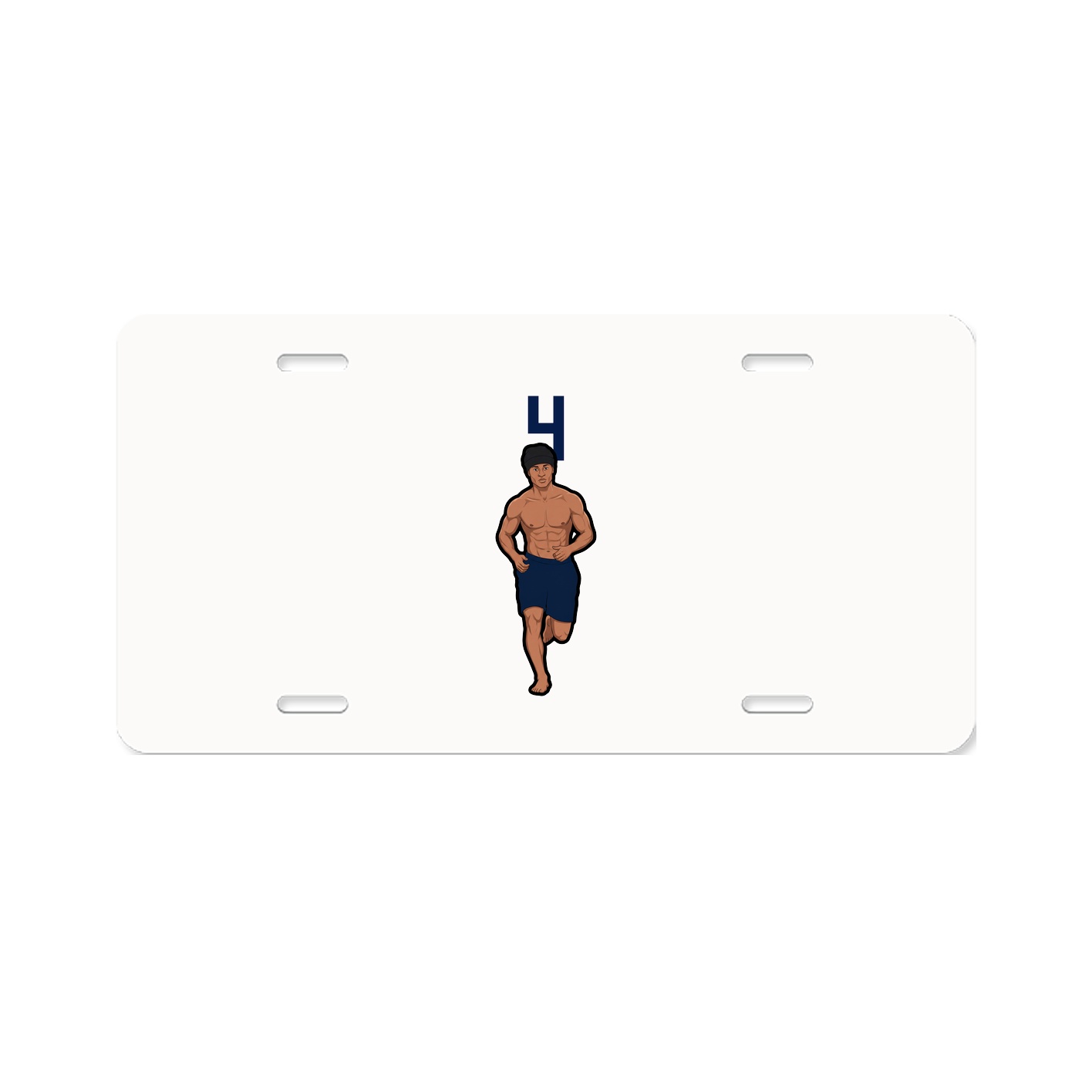 License Plate — Number Top in Classic