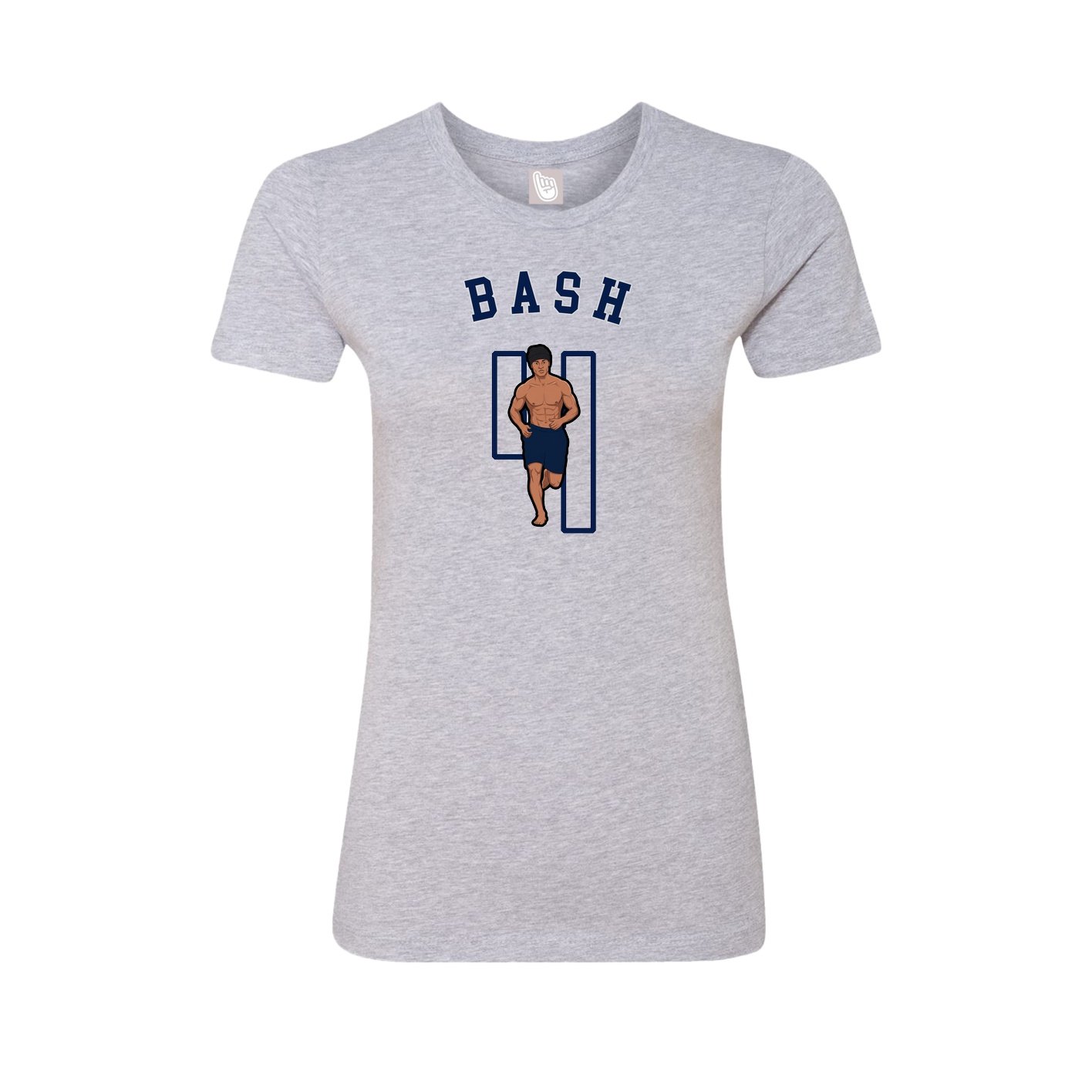 Fitted Women's Tee — Shirsey Arch in Grey