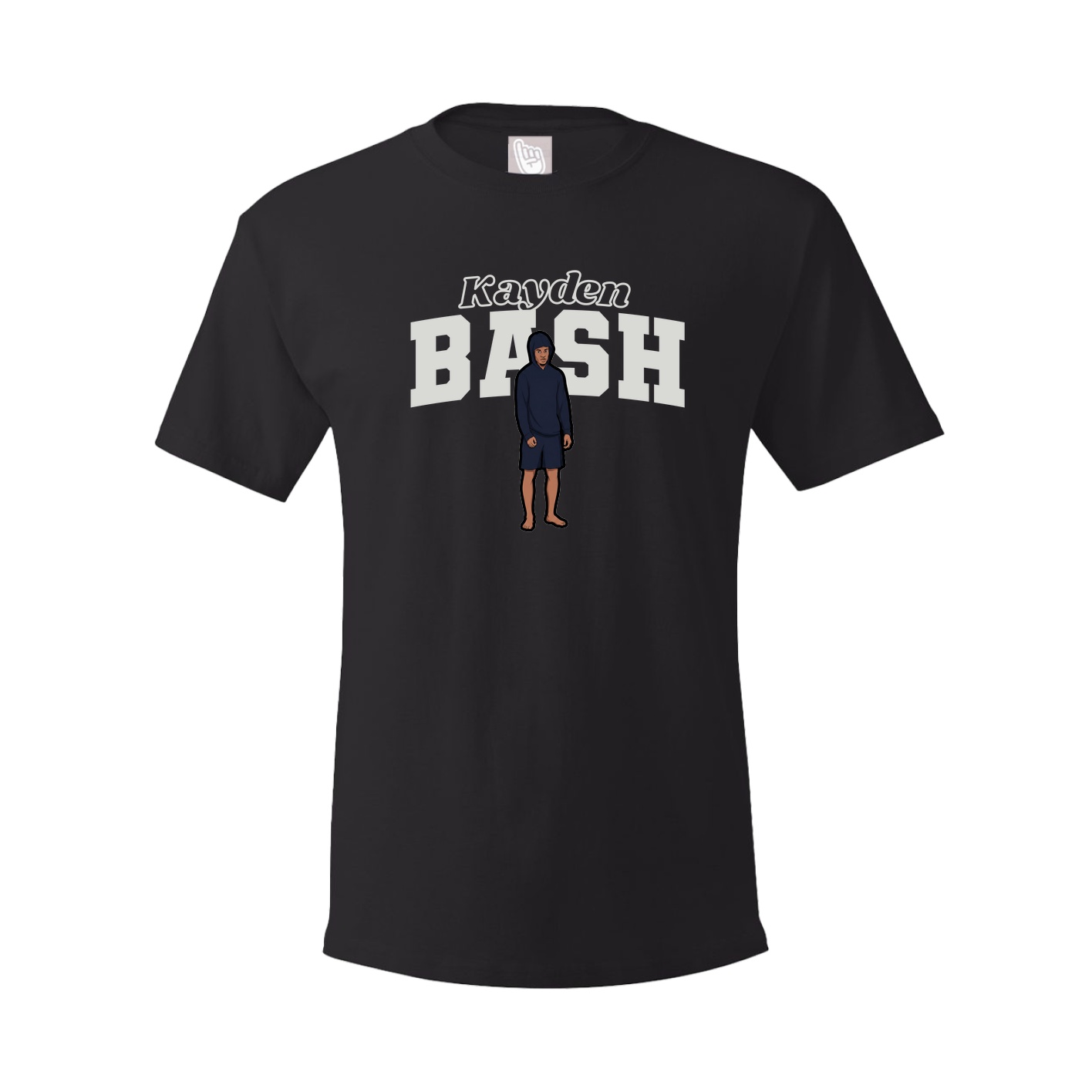 Youth Tee — Name Arch in Black