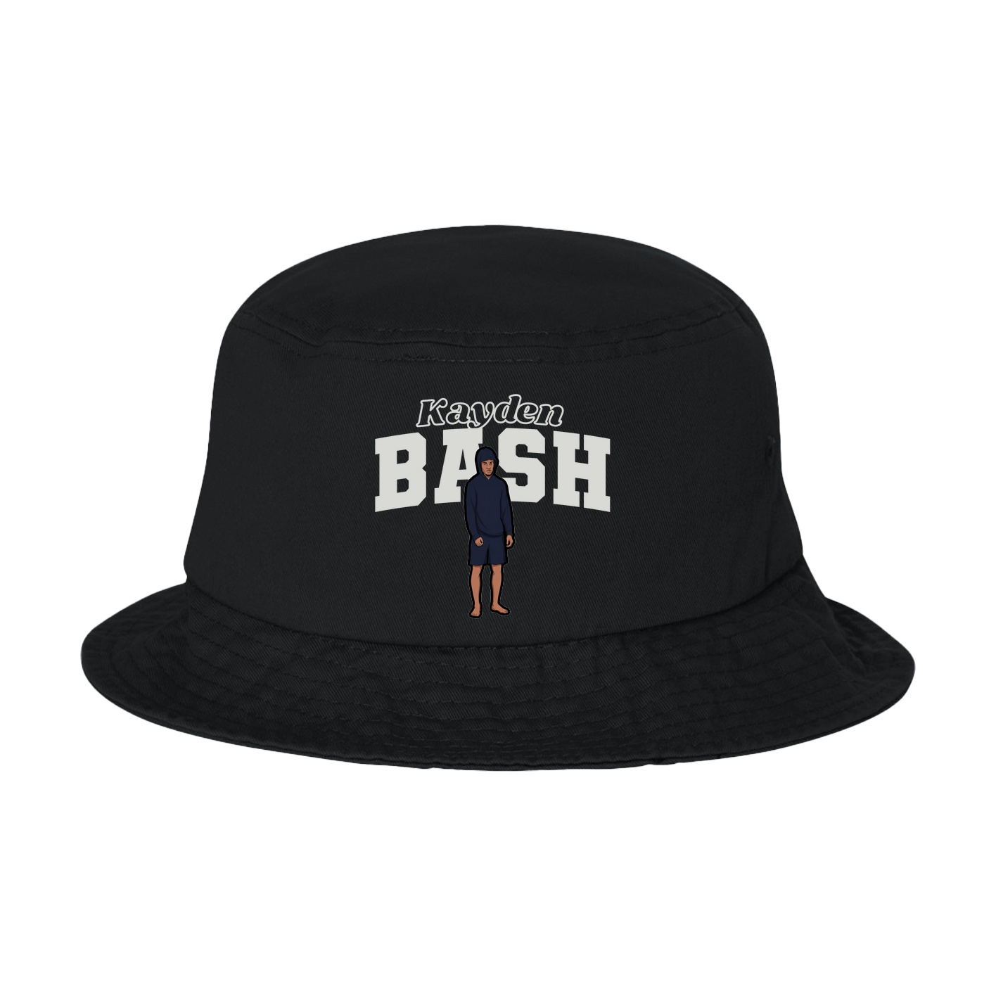 Bucket Cap — Name Arch in Black