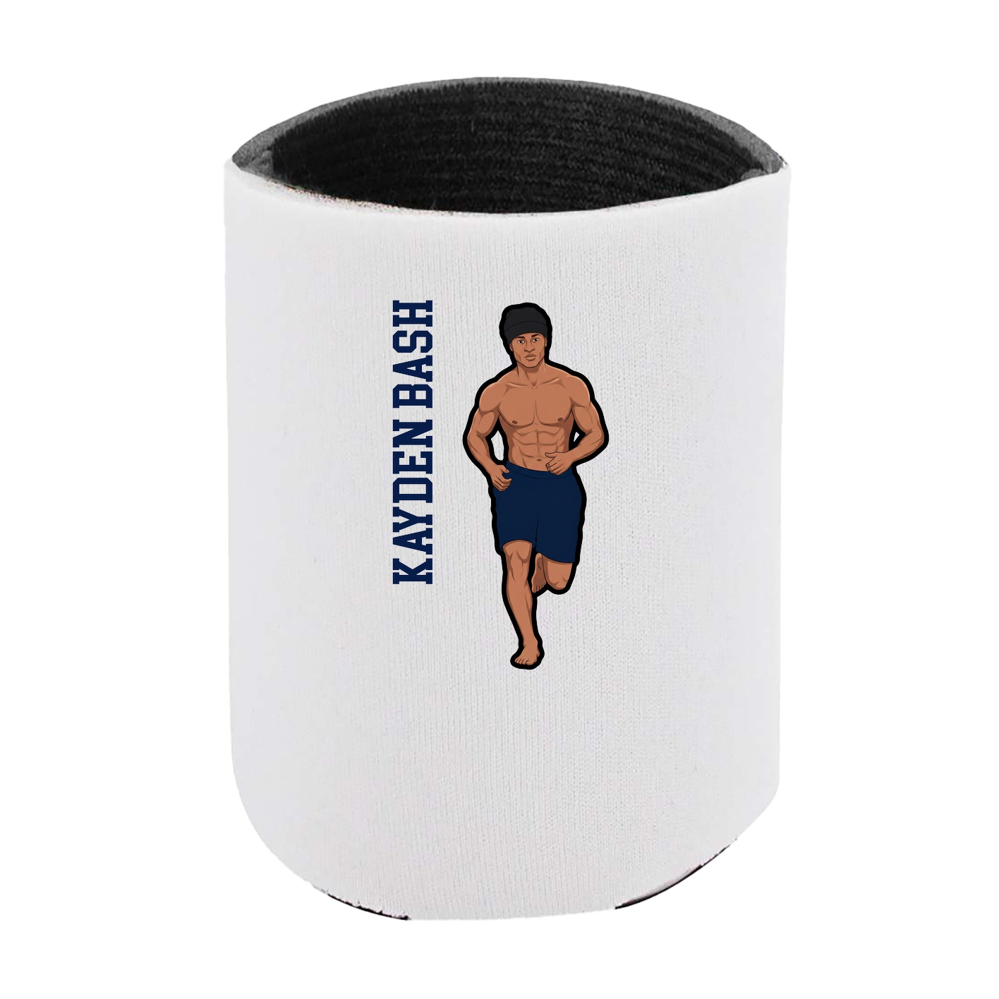 Can Holder — Name Vertical in White