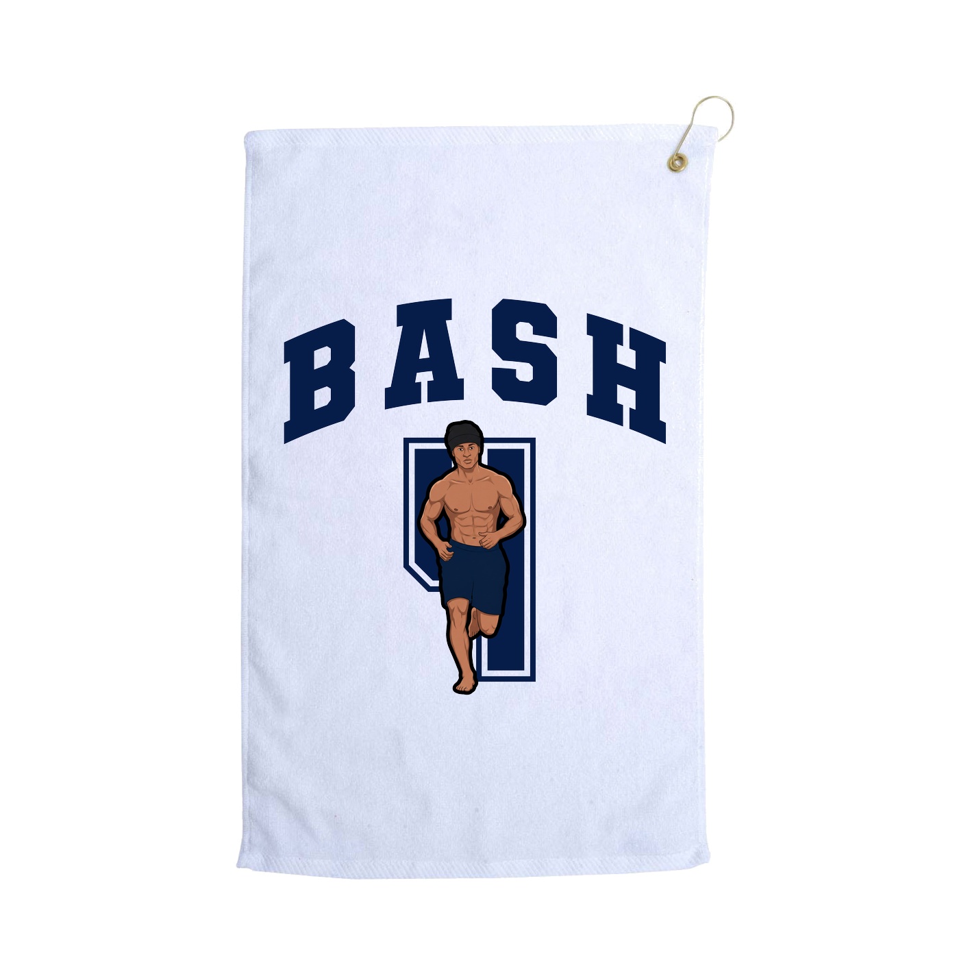 Golf Towel — Number in White