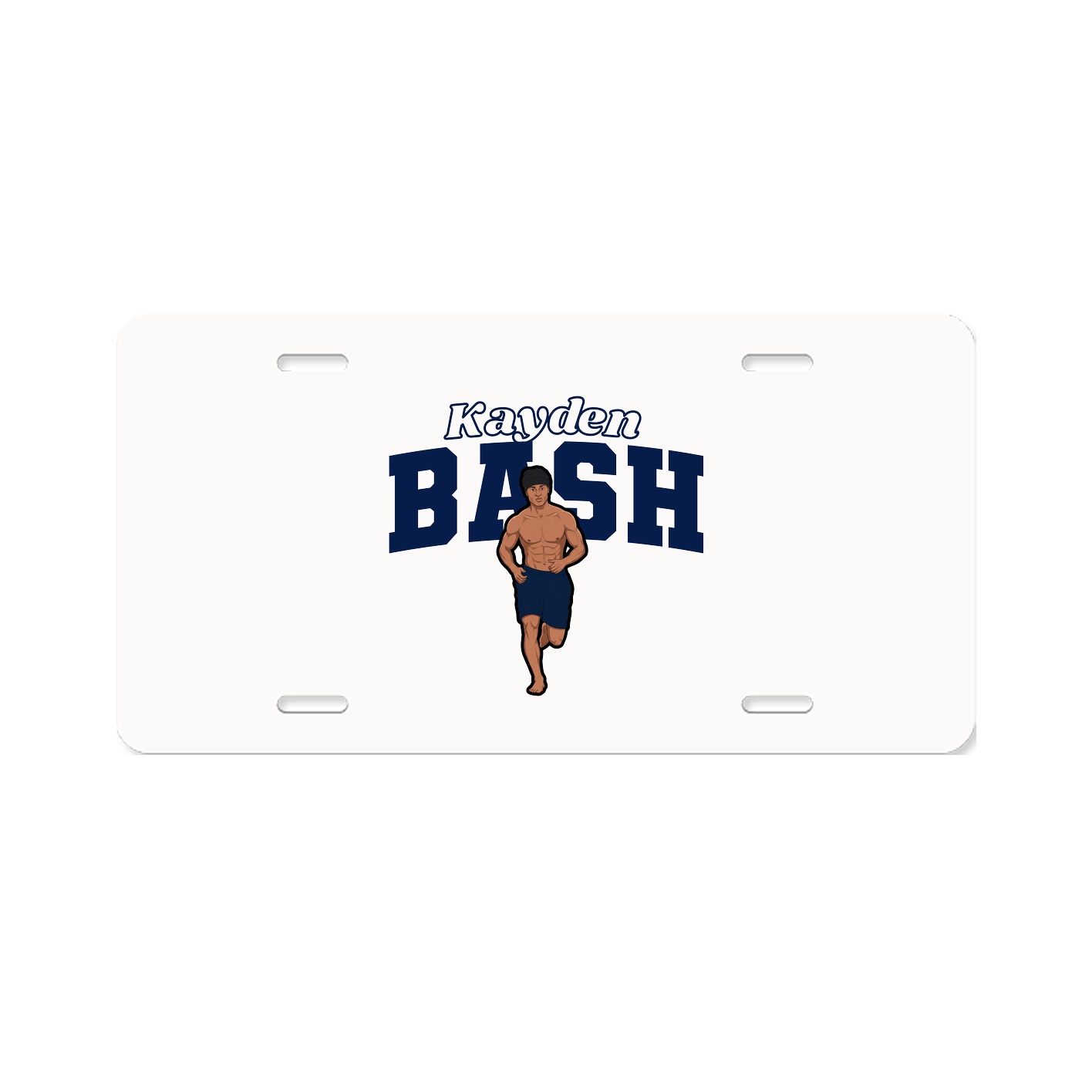 License Plate — Name Arch in Classic