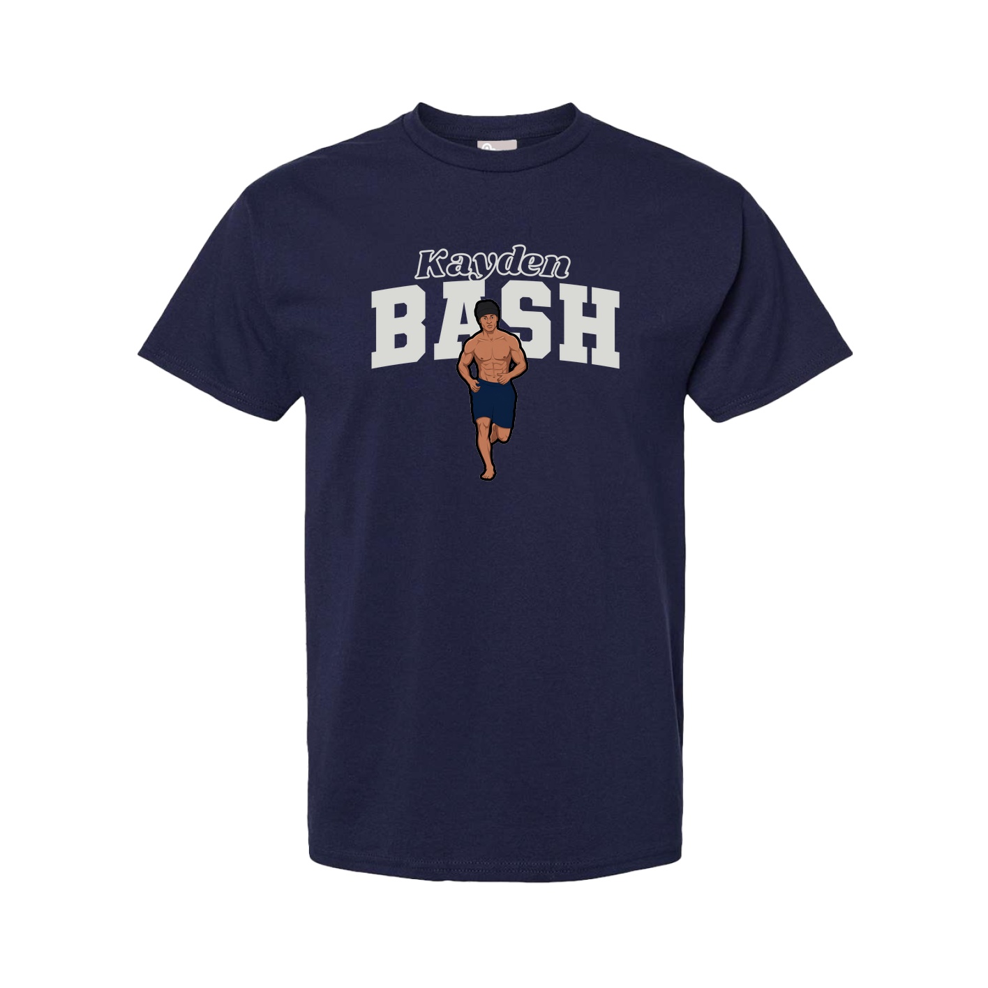 Youth Tee — Name Arch in Navy