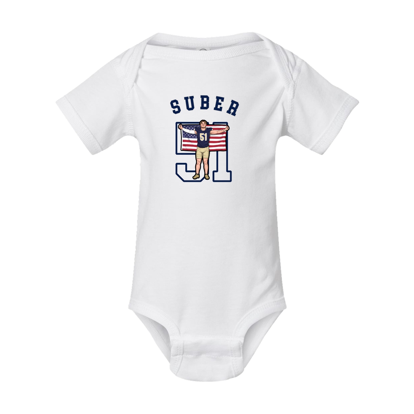 Baby Onesie — Shirsey Arch in White