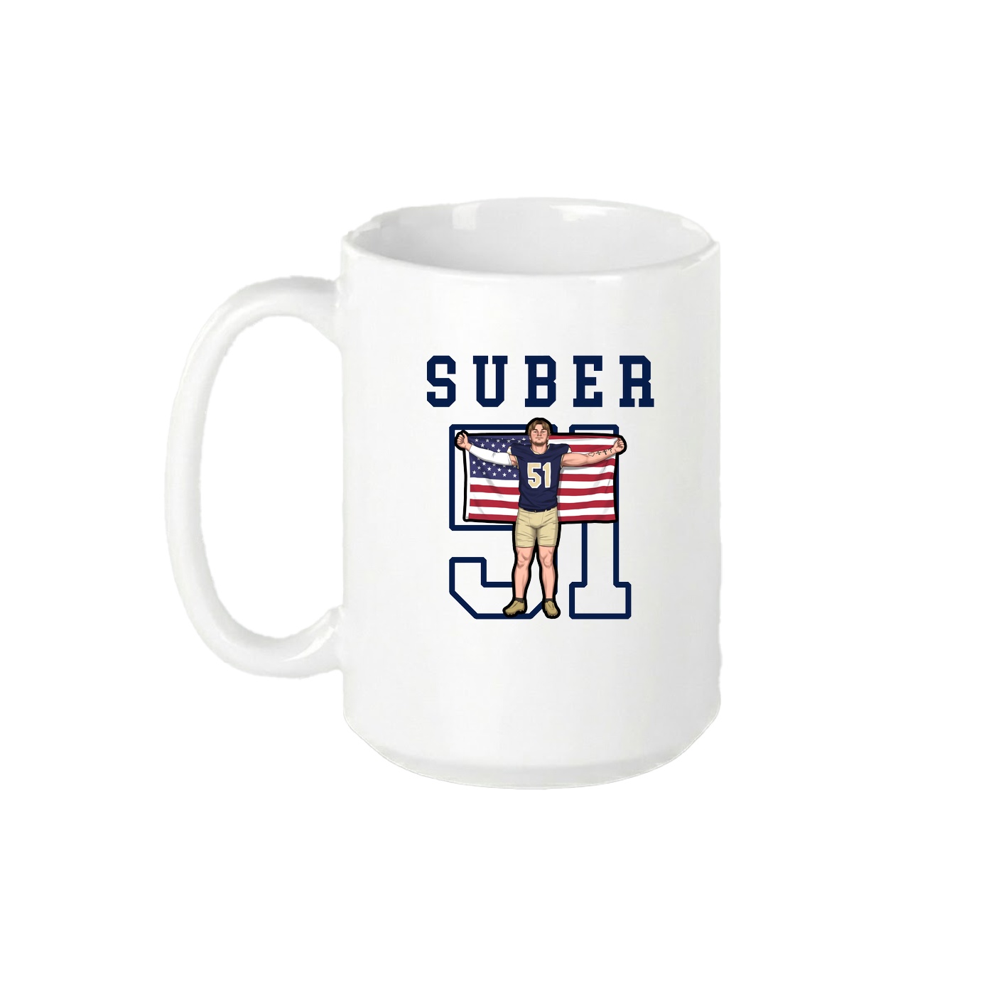 15oz Coffee Mug — Shirsey in White