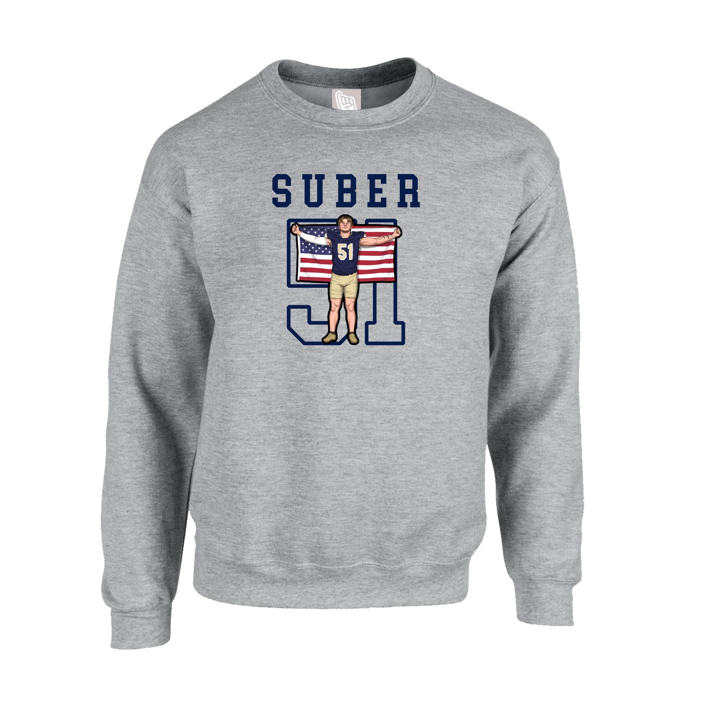 Fleece Crew — Shirsey in Grey