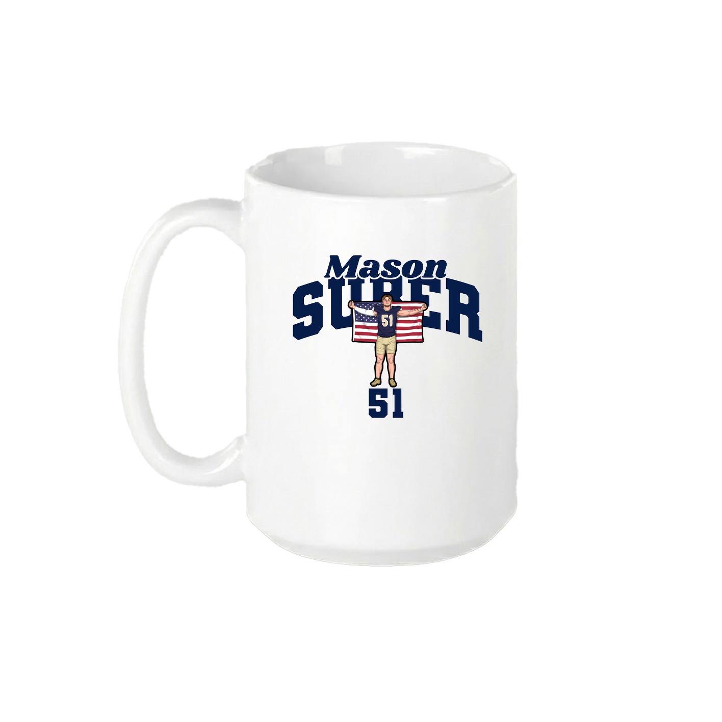 15oz Coffee Mug — Signature Arch in White