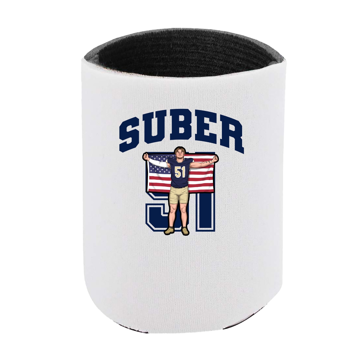 Can Holder — Number in White