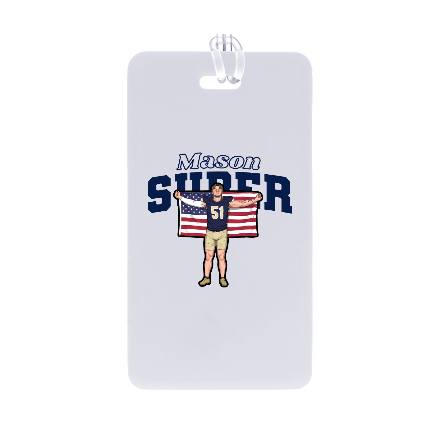 Bag Tag — Name Arch in Classic