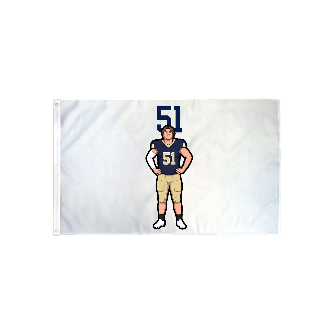 3x5 Flag — Number Top in Classic