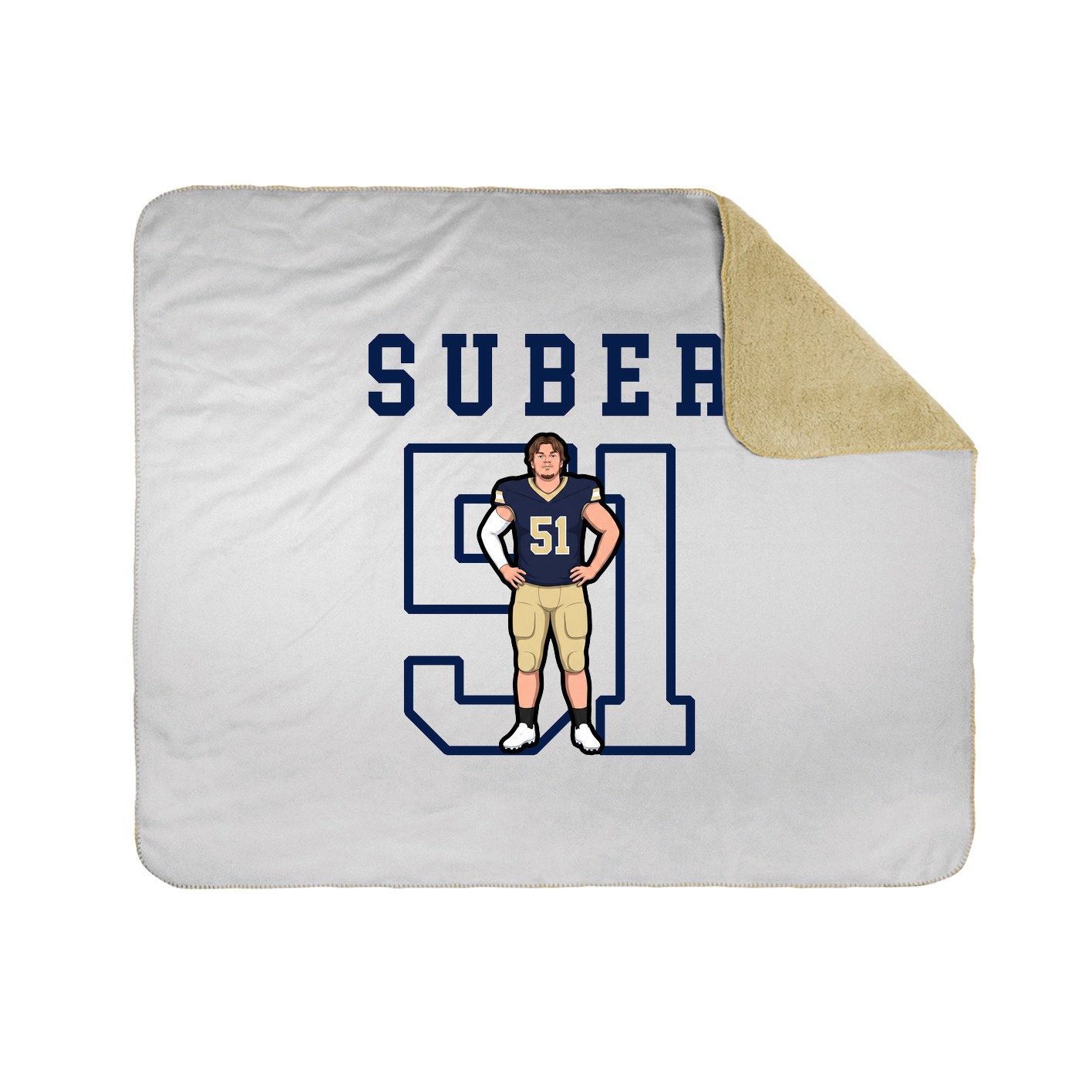 Throw Blanket — Shirsey in White