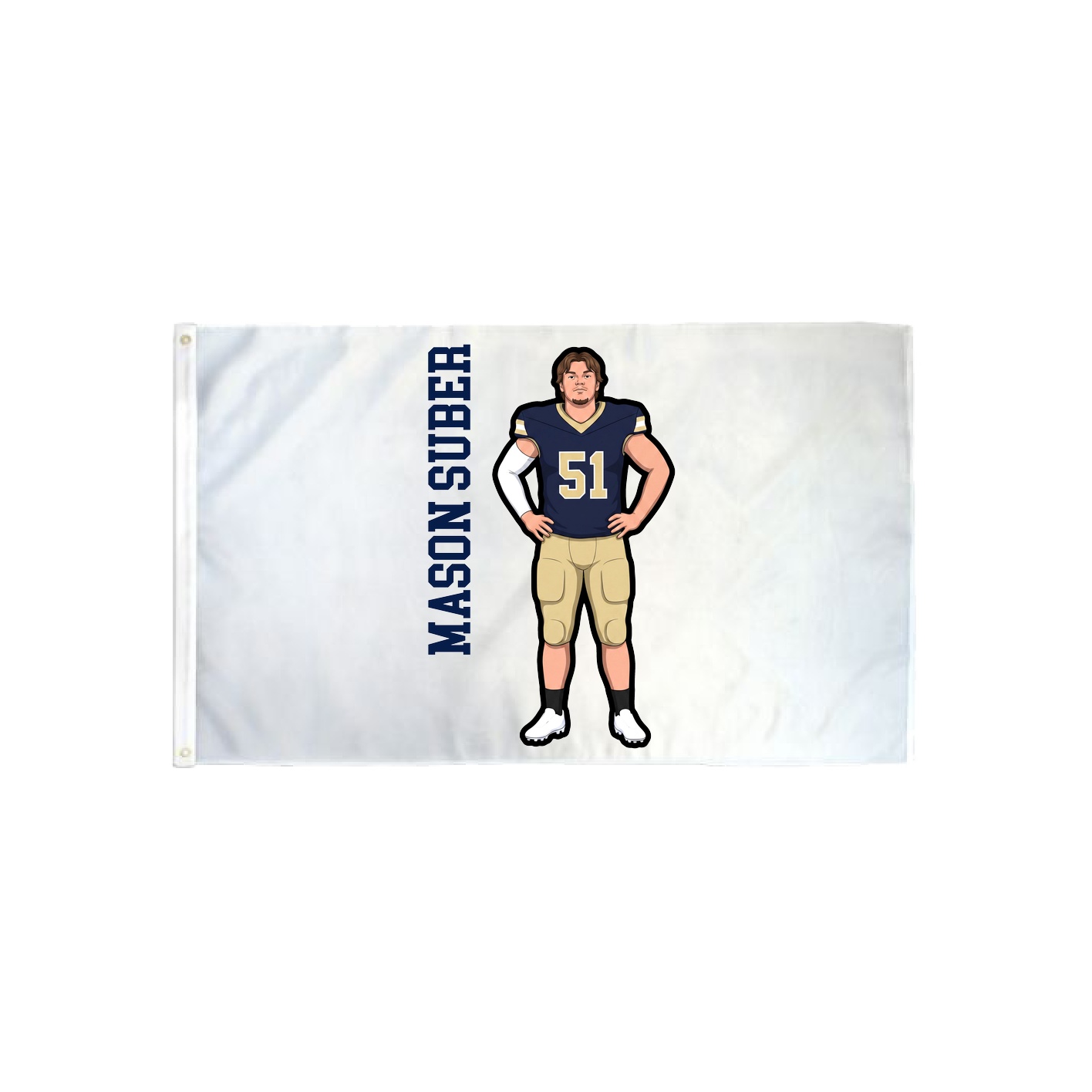 3x5 Flag — Name Vertical in Classic