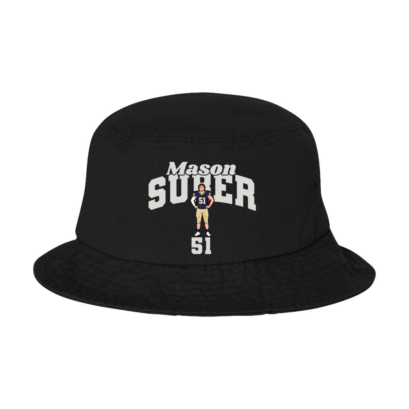 Bucket Cap — Signature Arch in Black