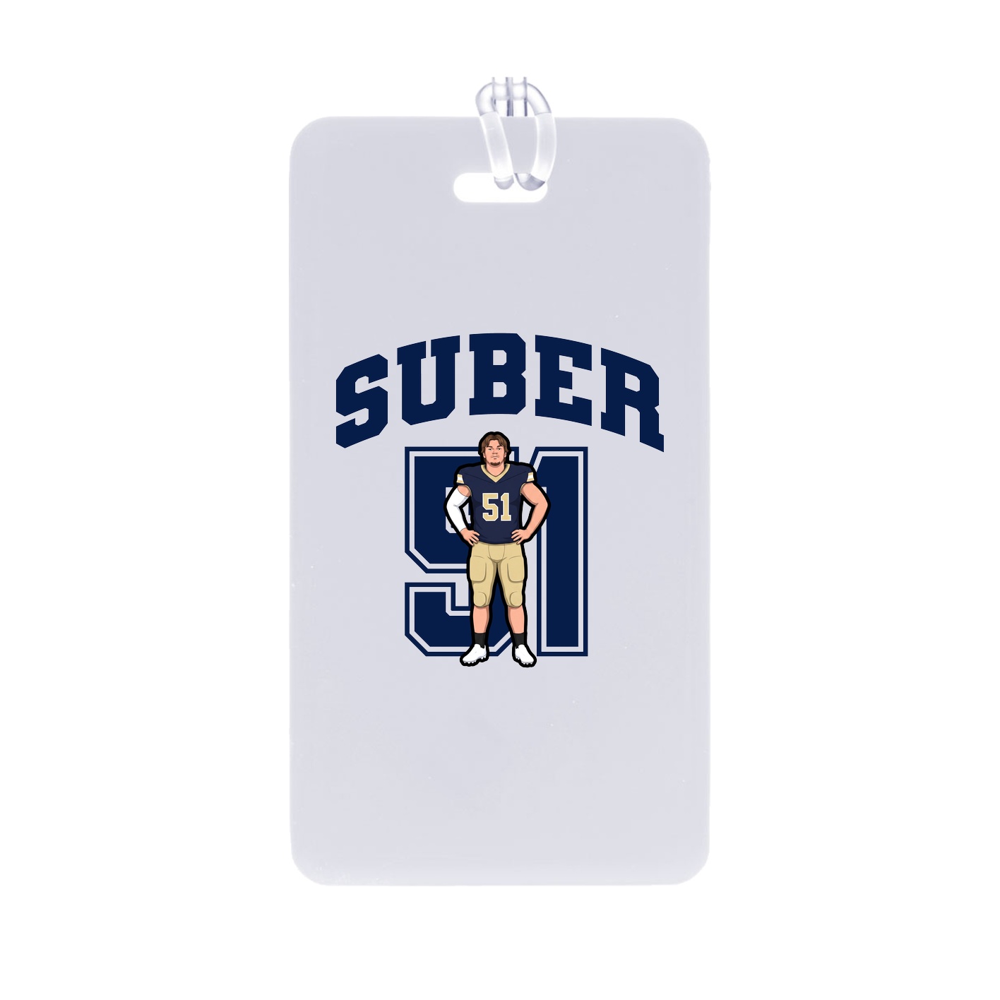 Bag Tag — Number in Classic