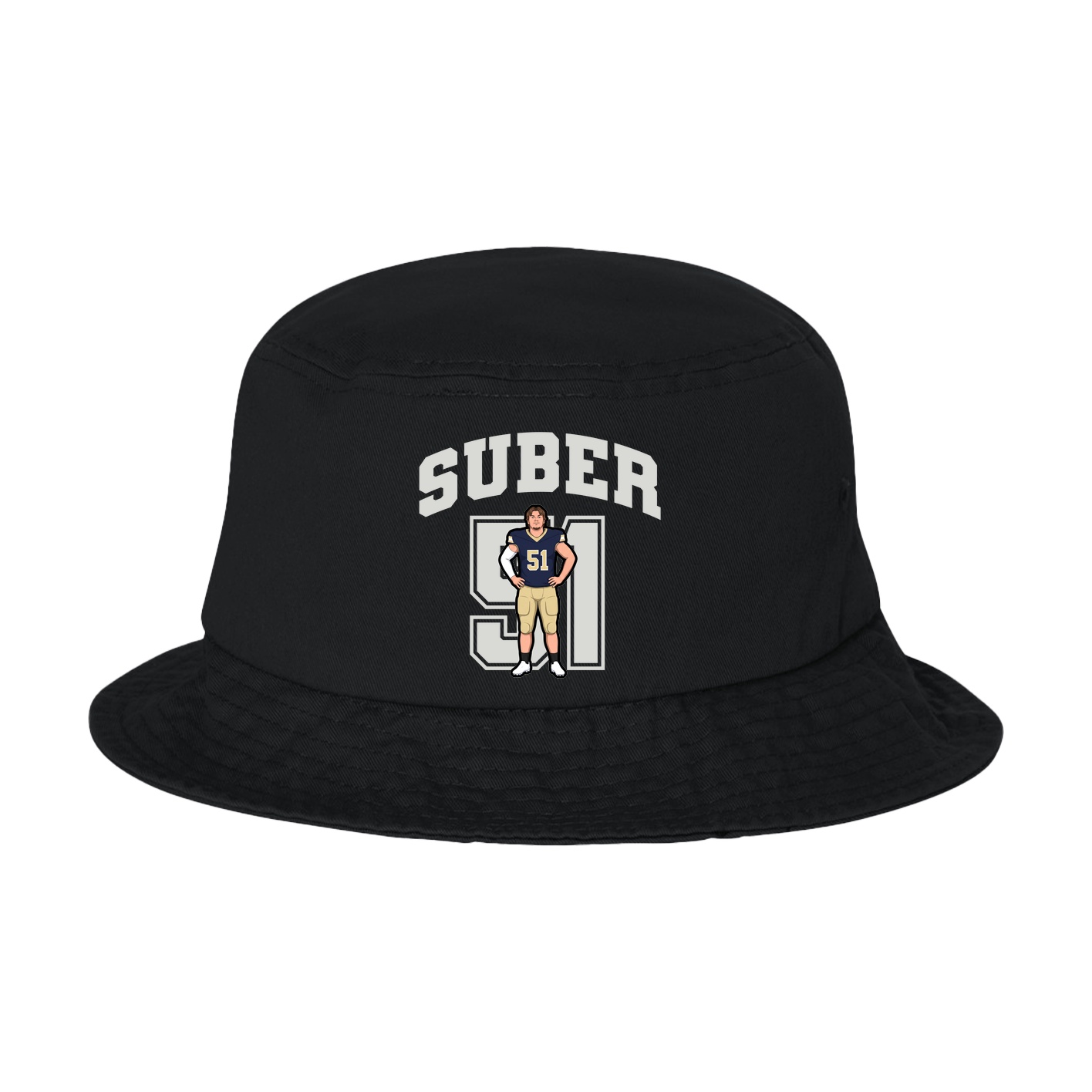 Bucket Cap — Number in Black