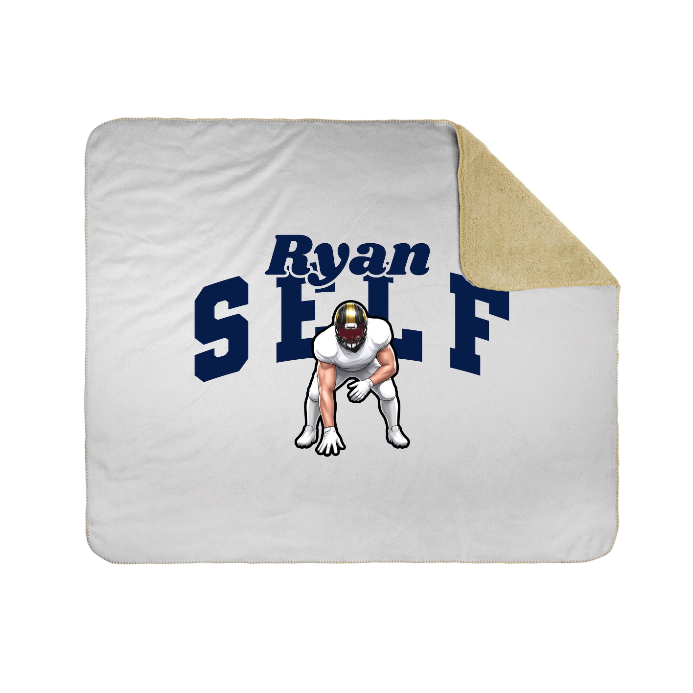Throw Blanket — Signature Arch in White