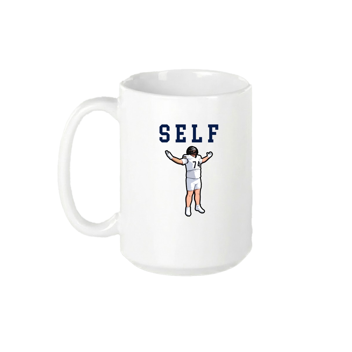 15oz Coffee Mug — Shirsey in White