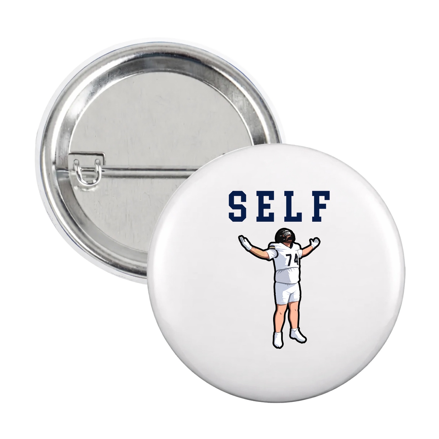 Game Day Button — Shirsey in White