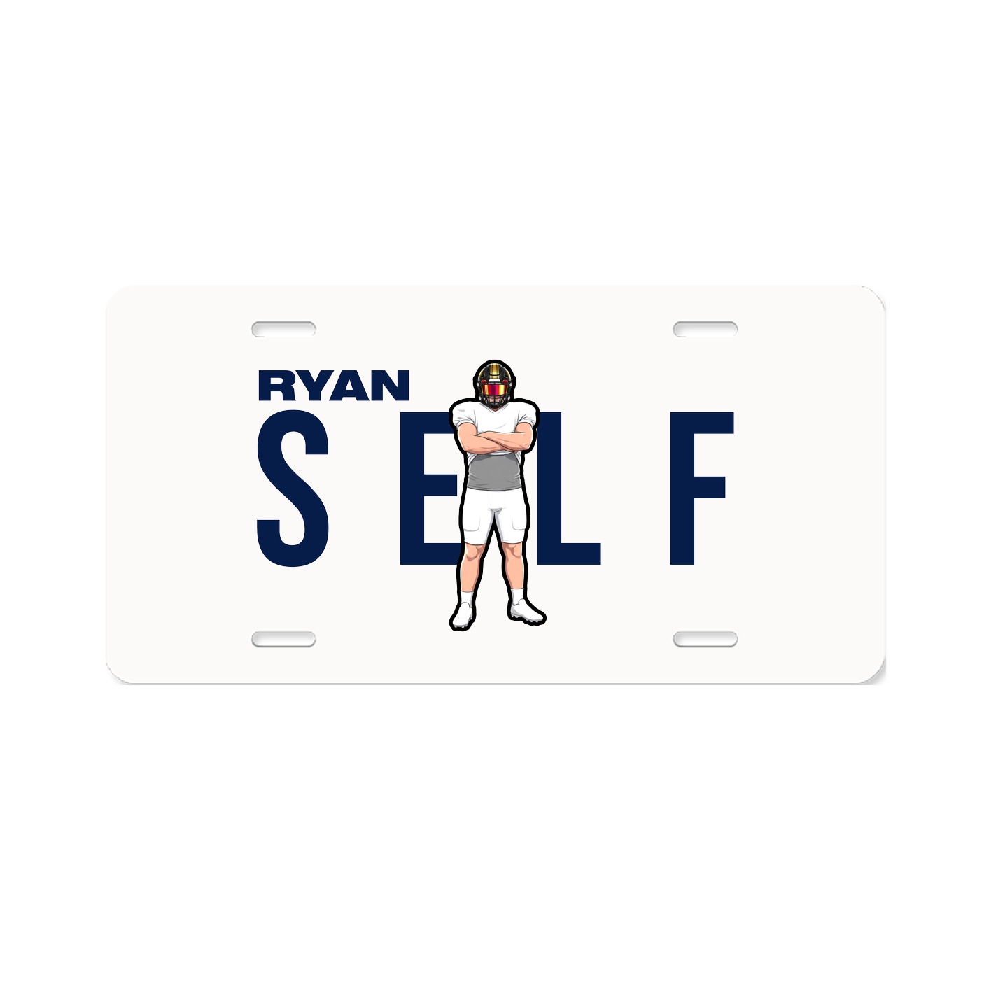 License Plate — Player Name in Classic