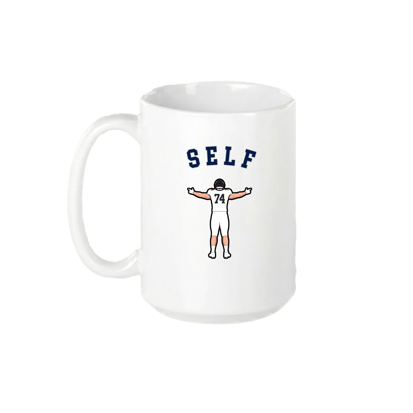15oz Coffee Mug — Shirsey Arch in White