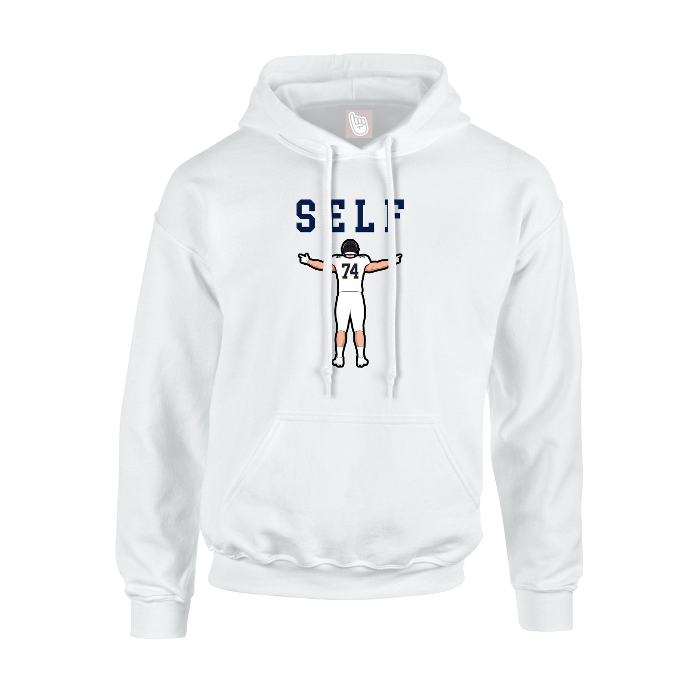 Hoodie — Shirsey in White
