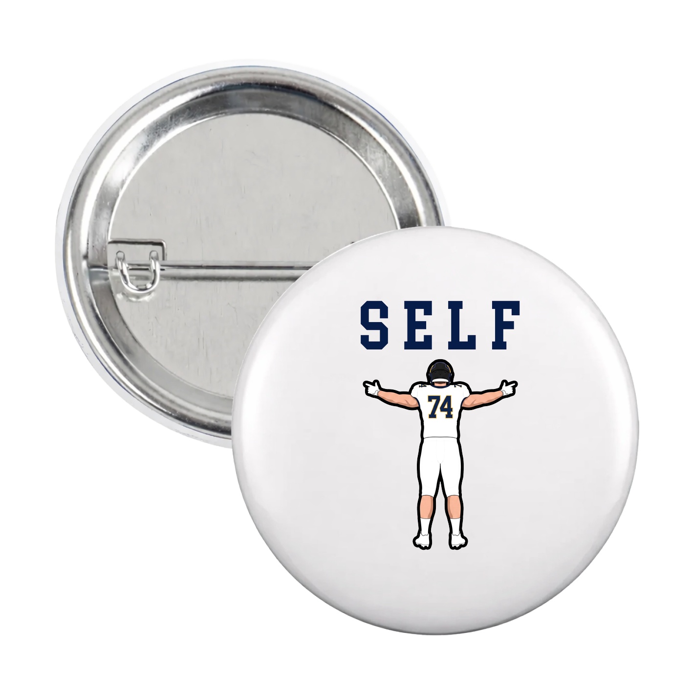 Game Day Button — Shirsey in White