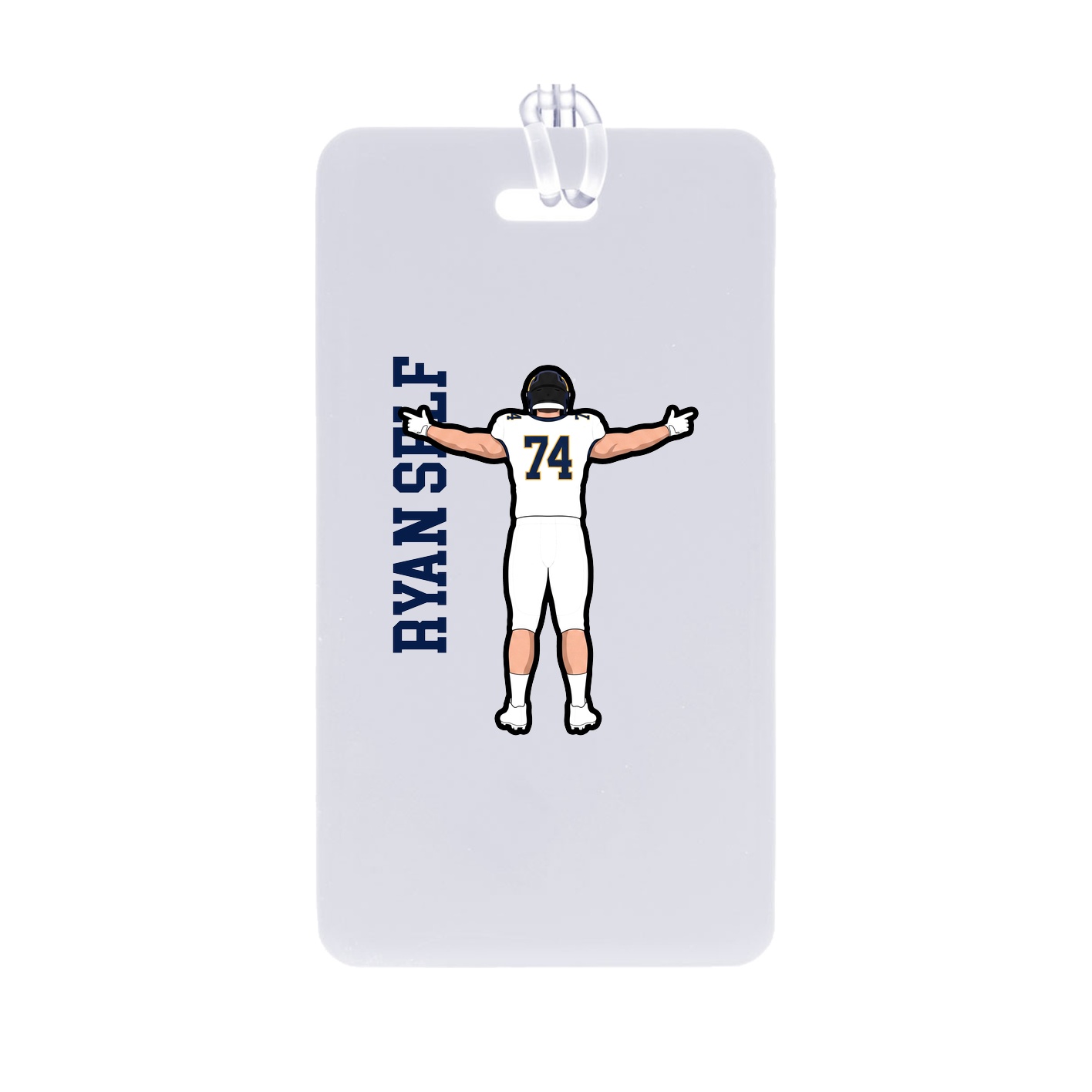 Bag Tag — Name Vertical in Classic